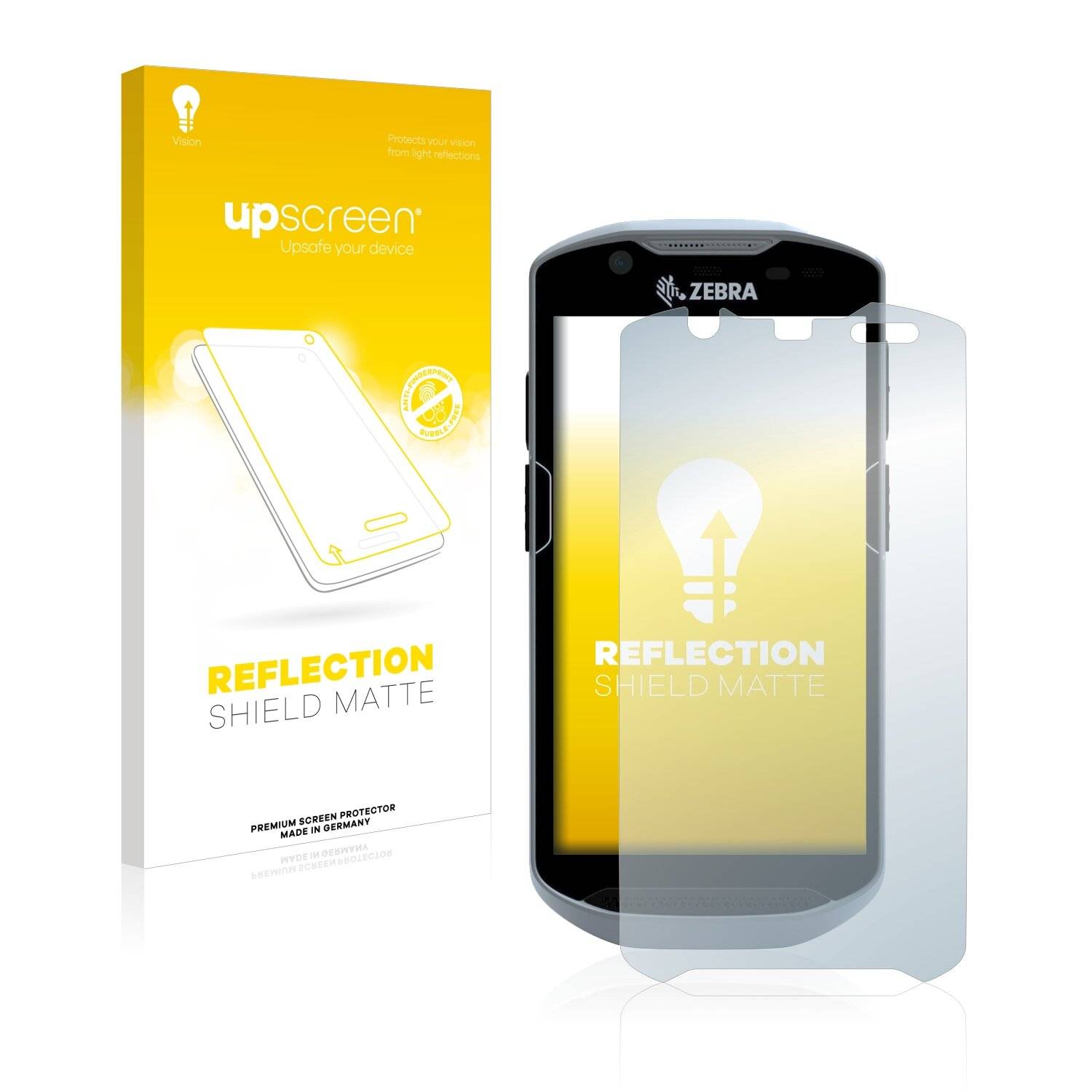 upscreen Reflection Shield Matte Premium Displayschutzfolie für Zebra
