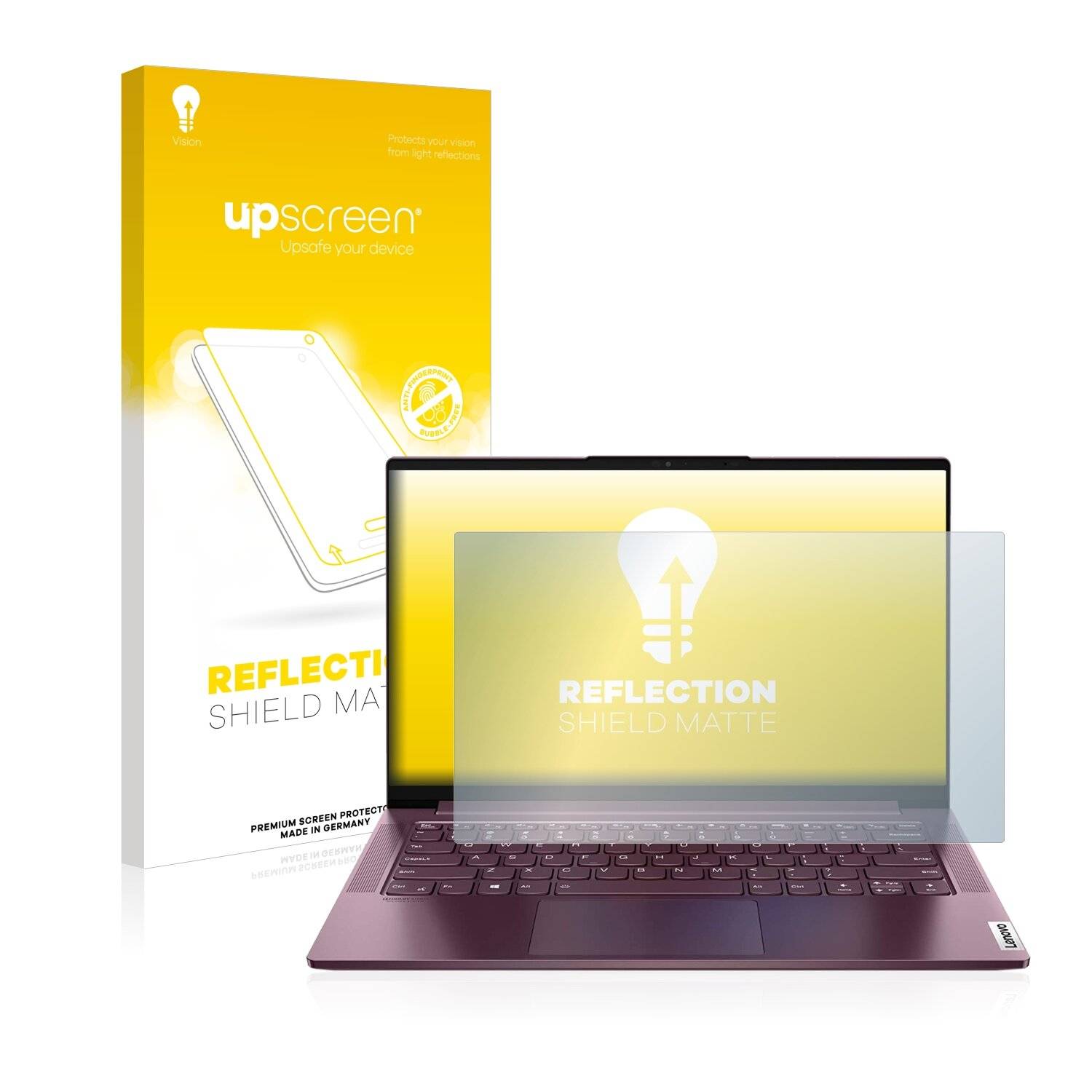 upscreen Reflection Shield Matte Premium Displayschutzfolie für Lenovo Yoga Slim 7 14ARE05