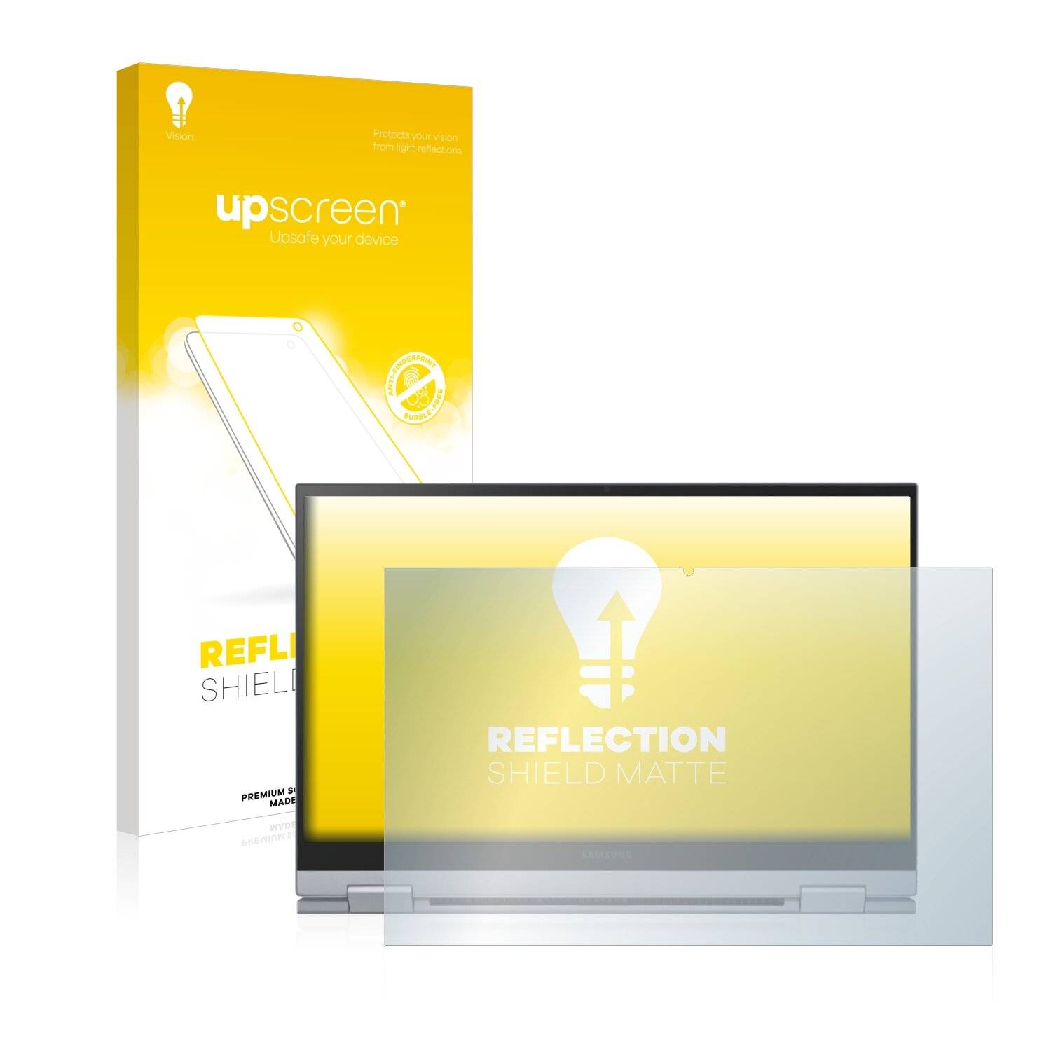upscreen Reflection Shield Matte Premium Displayschutzfolie für Samsung Galaxy Book Flex 2