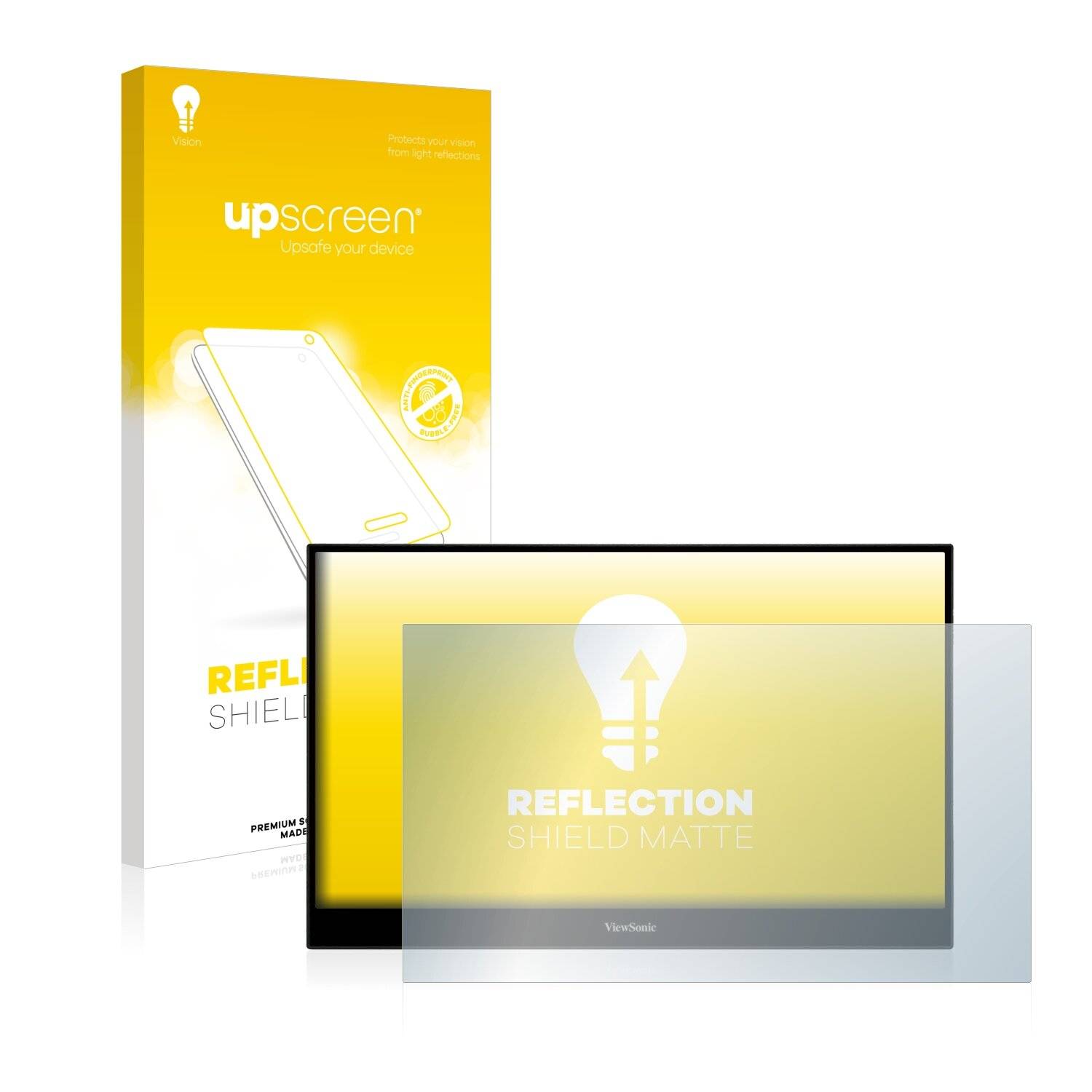upscreen Reflection Shield Matte Premium Displayschutzfolie für ViewSonic