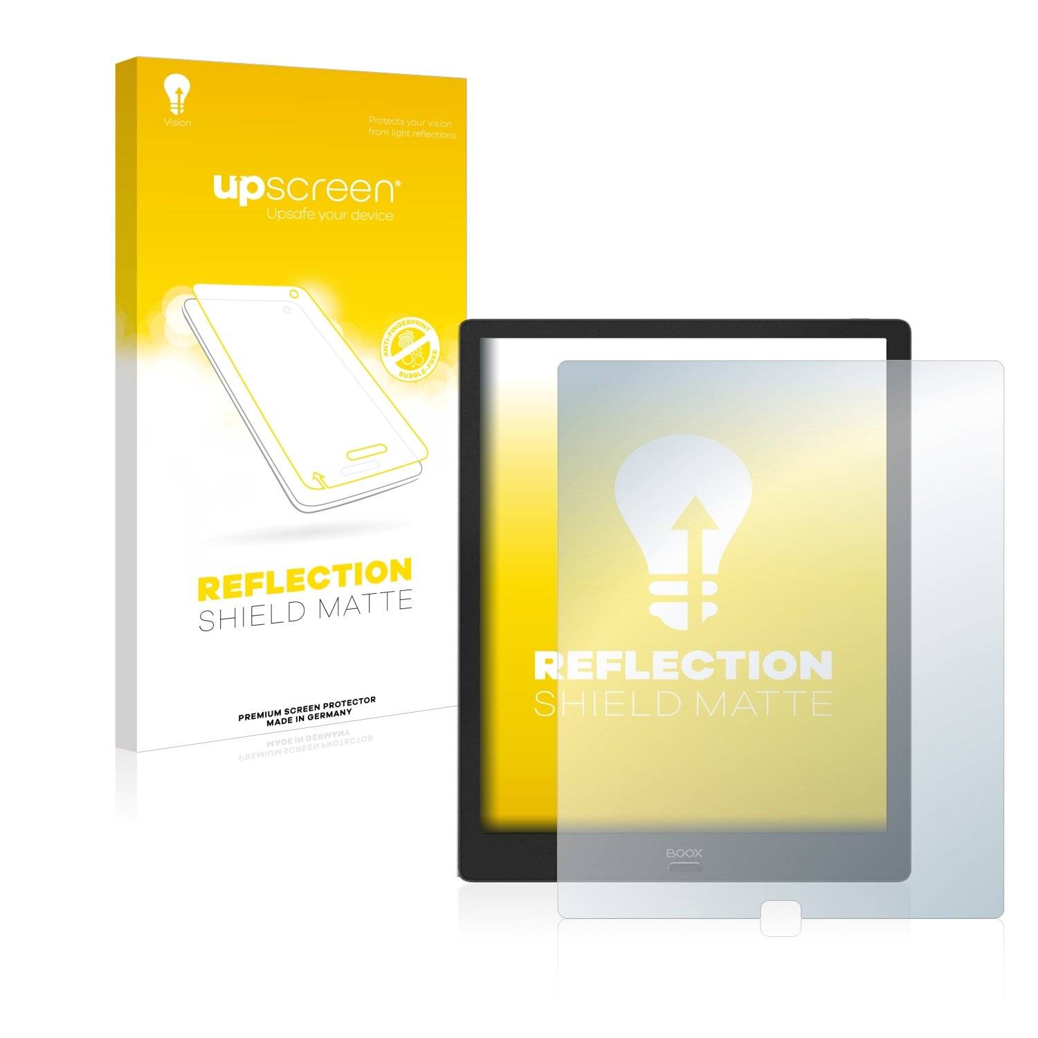 upscreen Reflection Shield Matte Premium Displayschutzfolie für Onyx Boox Max Lumi