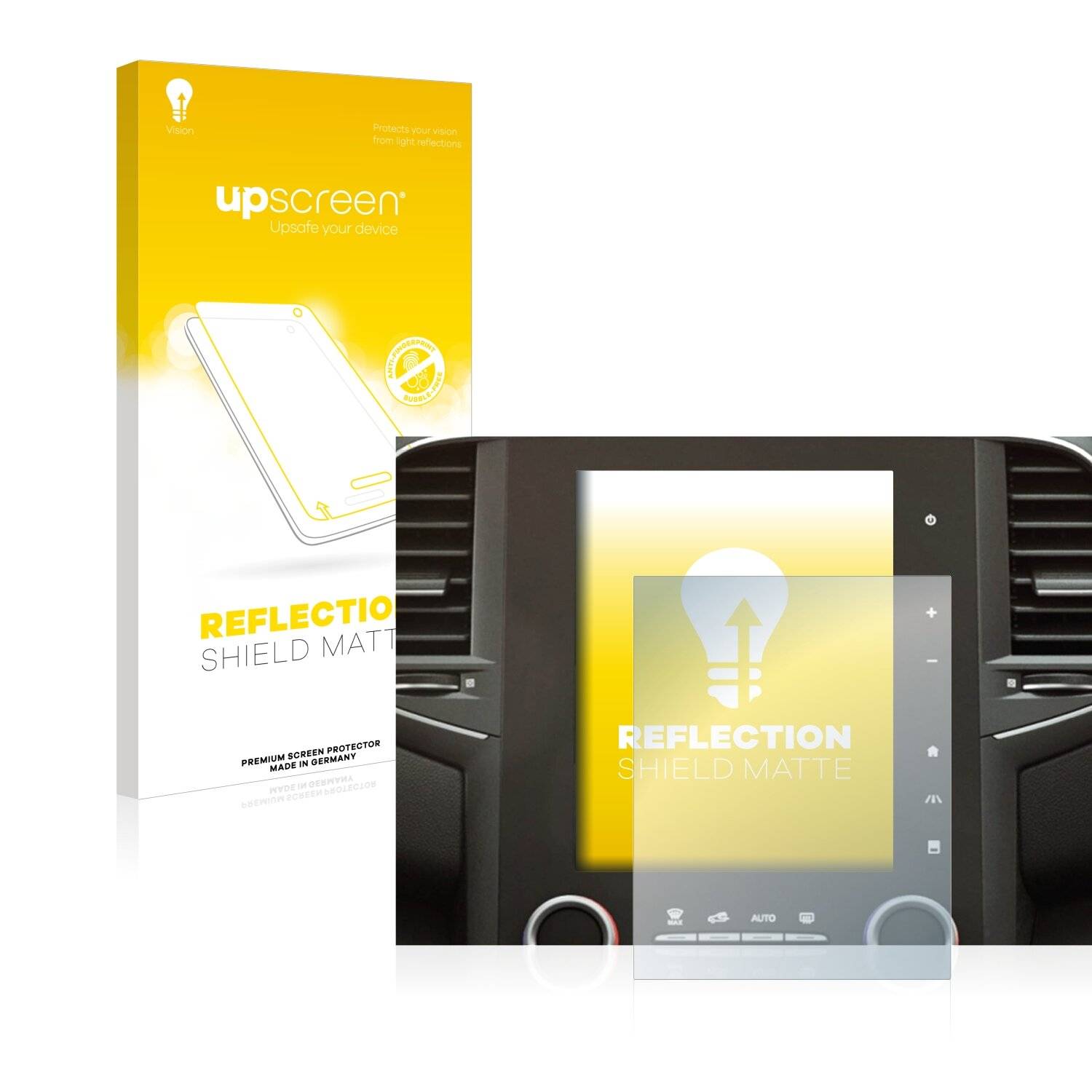 upscreen Reflection Shield Matt Schutzfolie für Renault Megane 4 2021 Easy Link 9.3