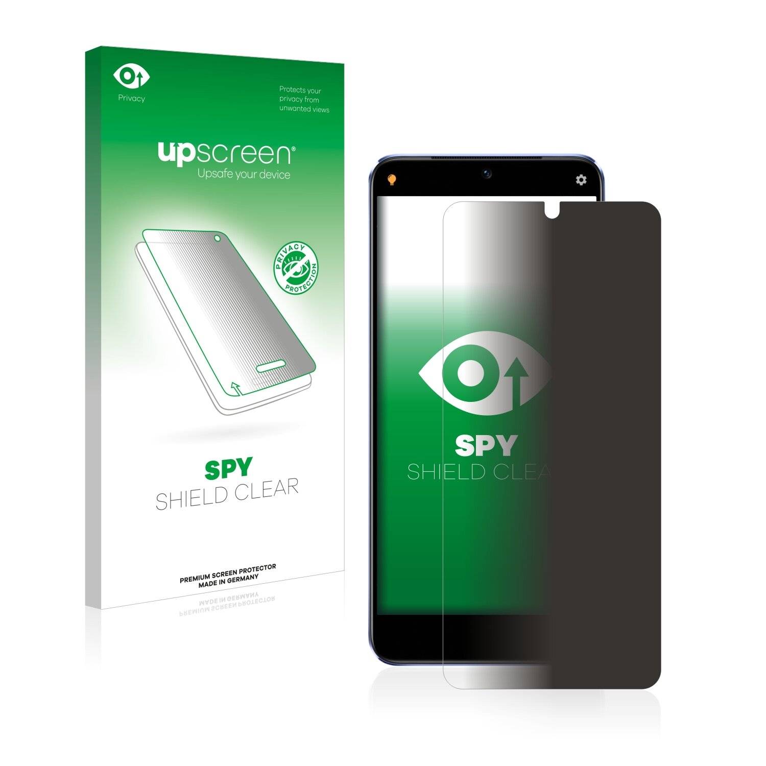 upscreen Blickschutzfolie für Vivo V21 5G Anti-Spy Privacy Blaulichtschutz Sichtschutzfolie