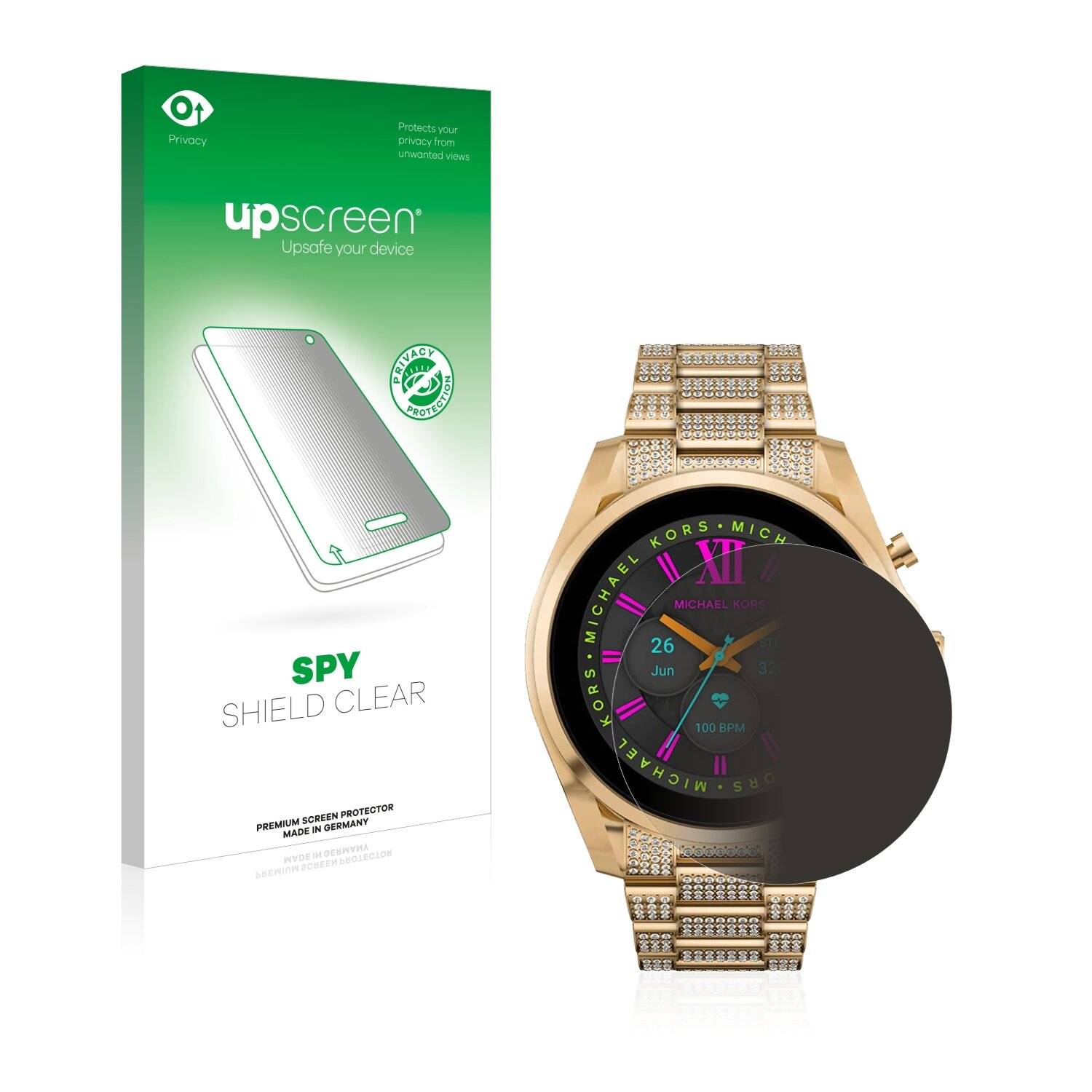 upscreen Spy Shield Sichtschutz-Folie für Michael Kors Access Gen 6 Bradshaw