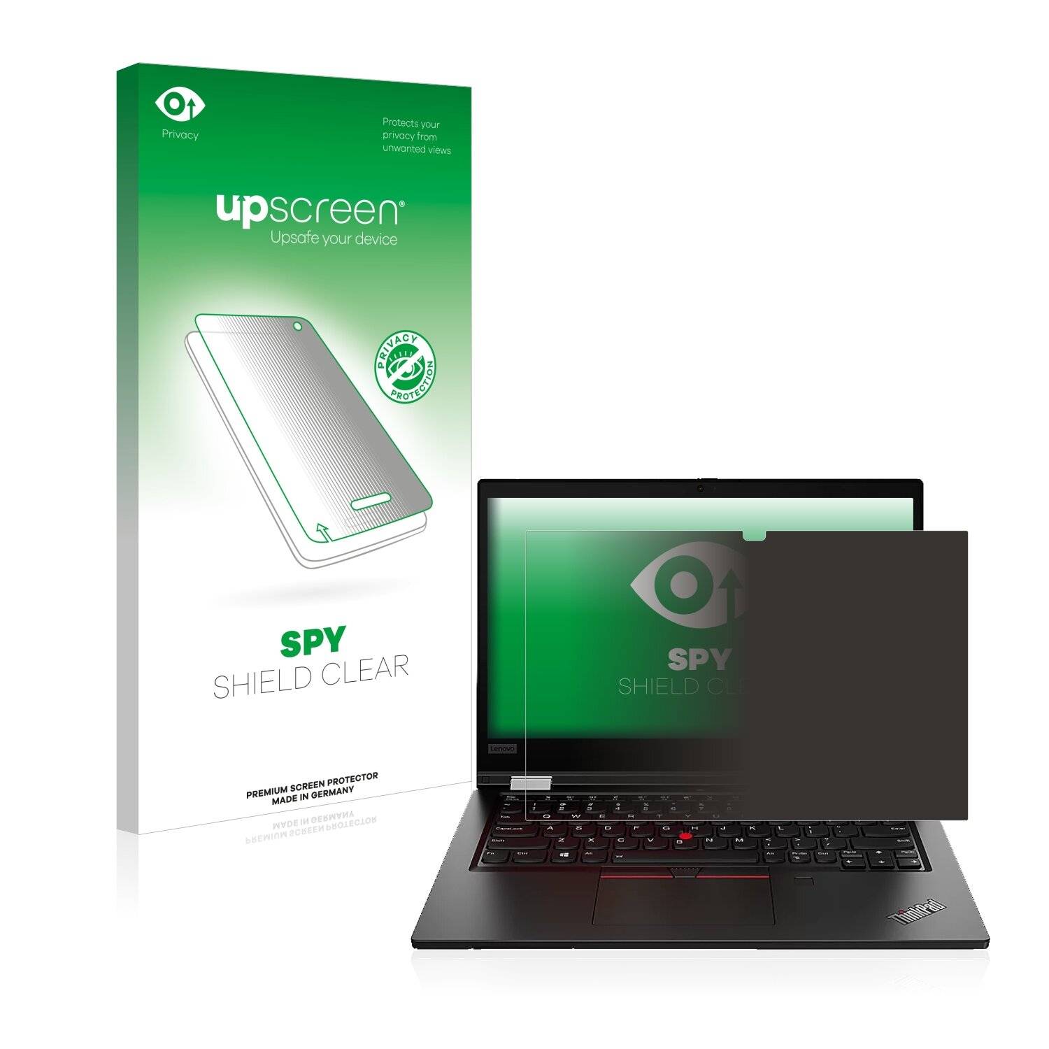 upscreen Blickschutzfolie für Lenovo ThinkPad L13 Yoga Gen 2 Anti-Spy Privacy Blaulichtschutz Sichtschutzfolie