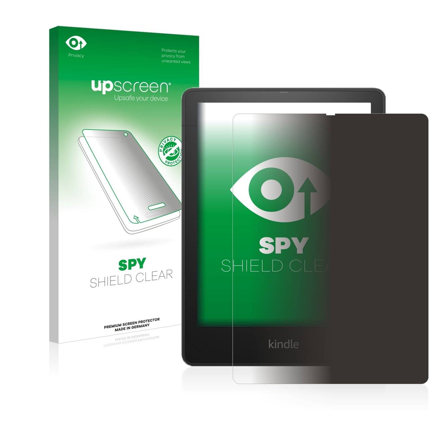 upscreen Blickschutzfolie für Amazon Kindle Paperwhite 2021 Signature Edition Anti-Spy Privacy Blaulichtschutz