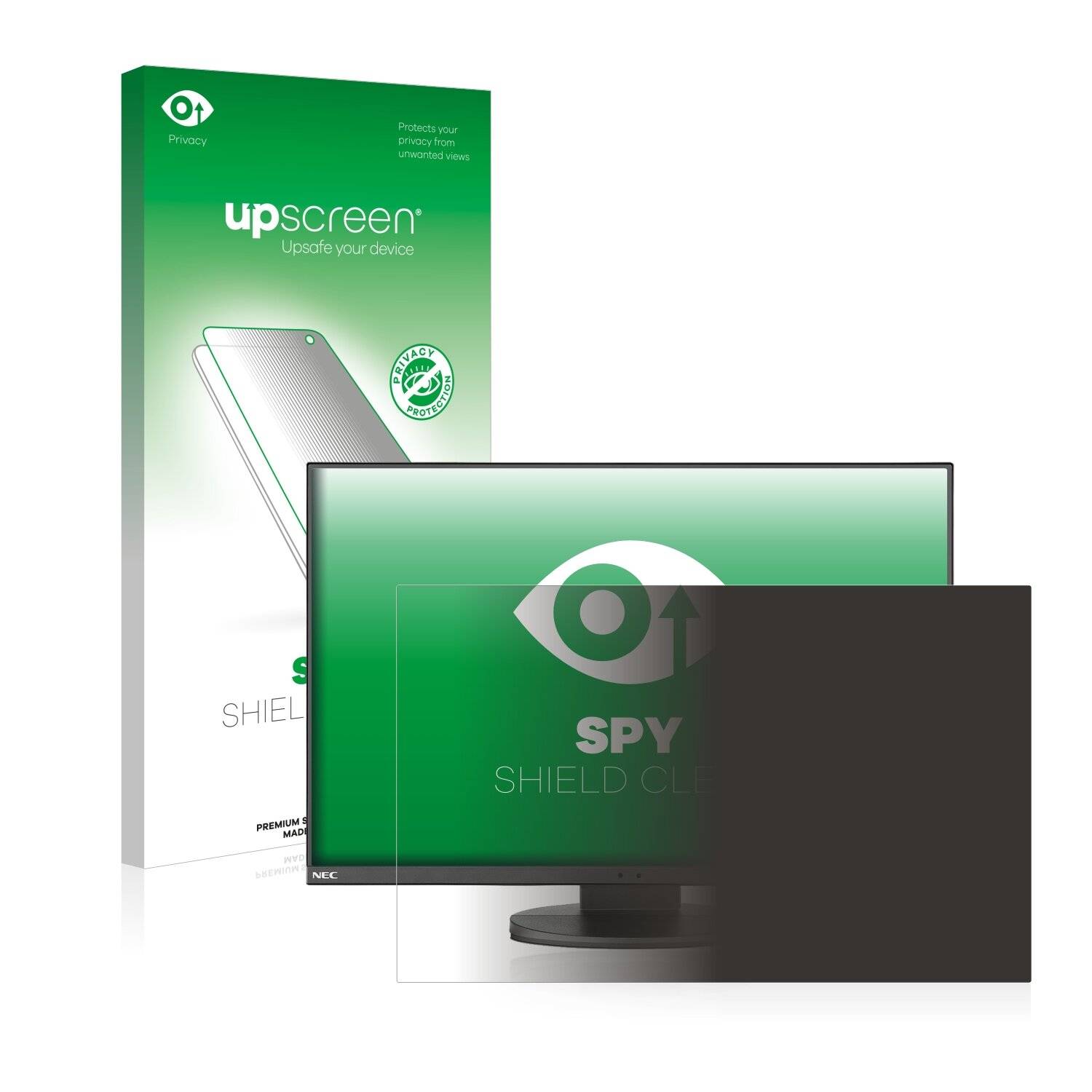 upscreen Spy Shield Clear Premium Blickschutzfolie für NEC MultiSync