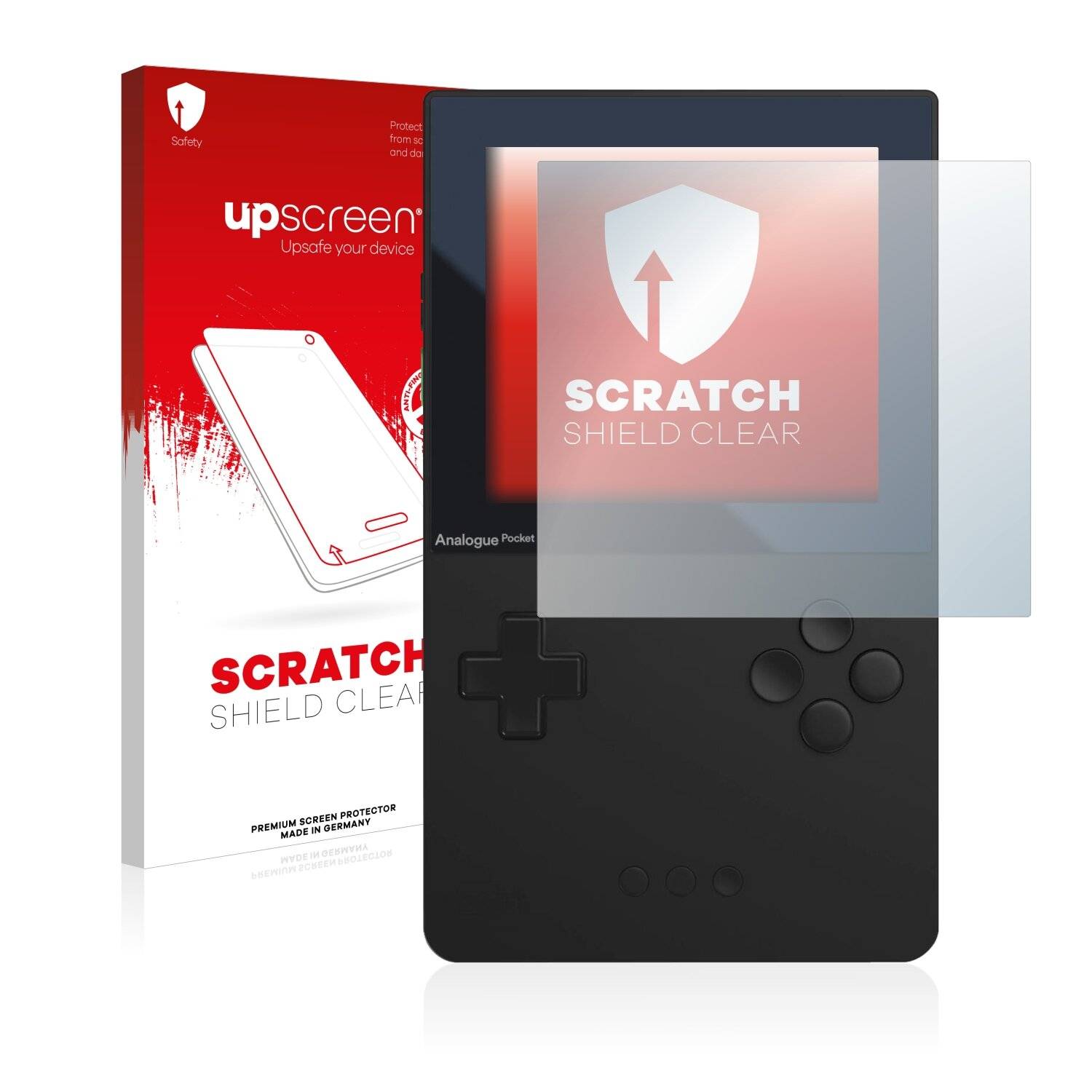 upscreen Schutzfolie für Analogue Pocket Kratzschutz Anti-Fingerprint Klar