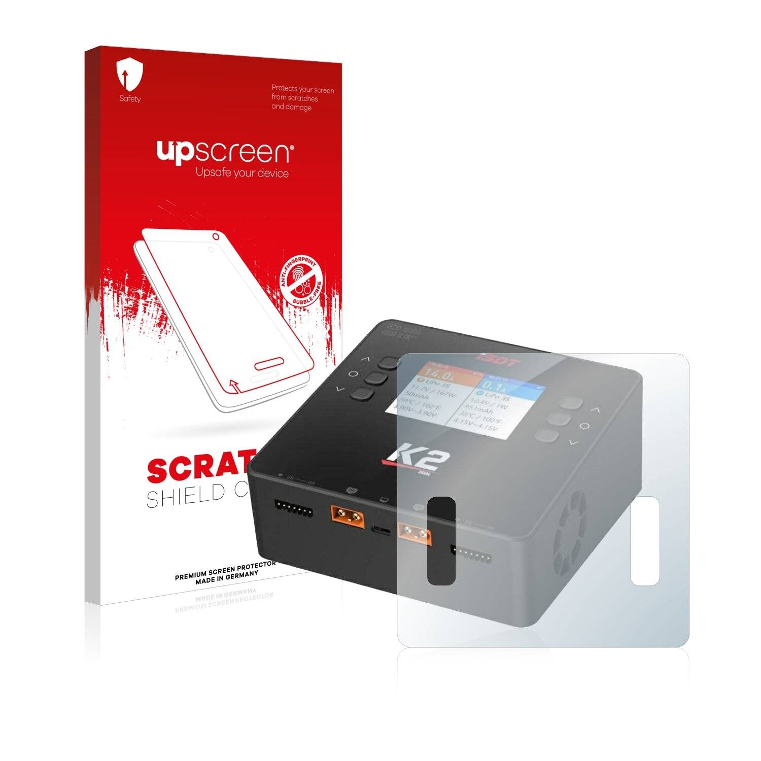 upscreen Scratch Shield Clear Premium Displayschutzfolie für ISDT Smart Duo Charger