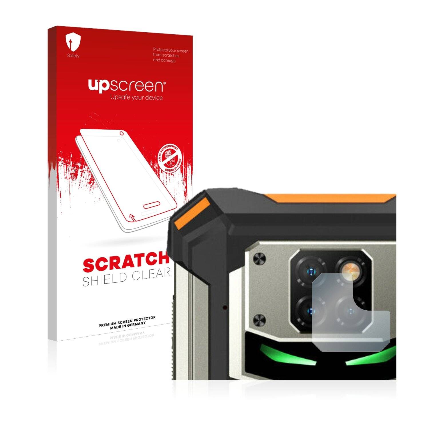 upscreen Scratch Shield Schutzfolie für Doogee S88 Pro (NUR Kameraschutz)