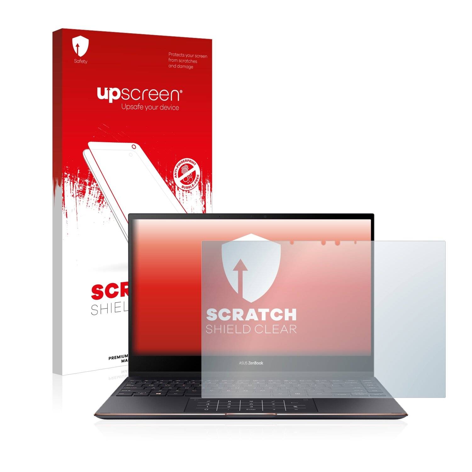 upscreen Scratch Shield Clear Premium Displayschutzfolie für Asus ZenBook Flip S