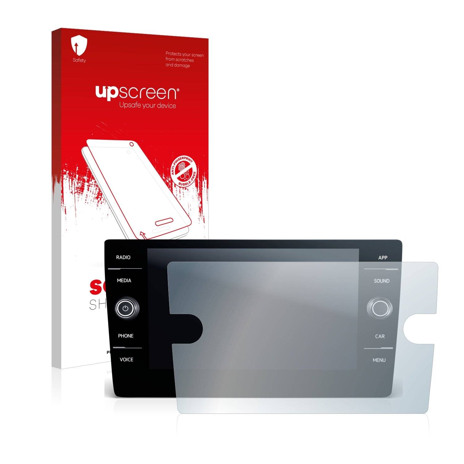 upscreen Scratch Shield Schutzfolie für Volkswagen Tiguan 2021 Discover Media 8