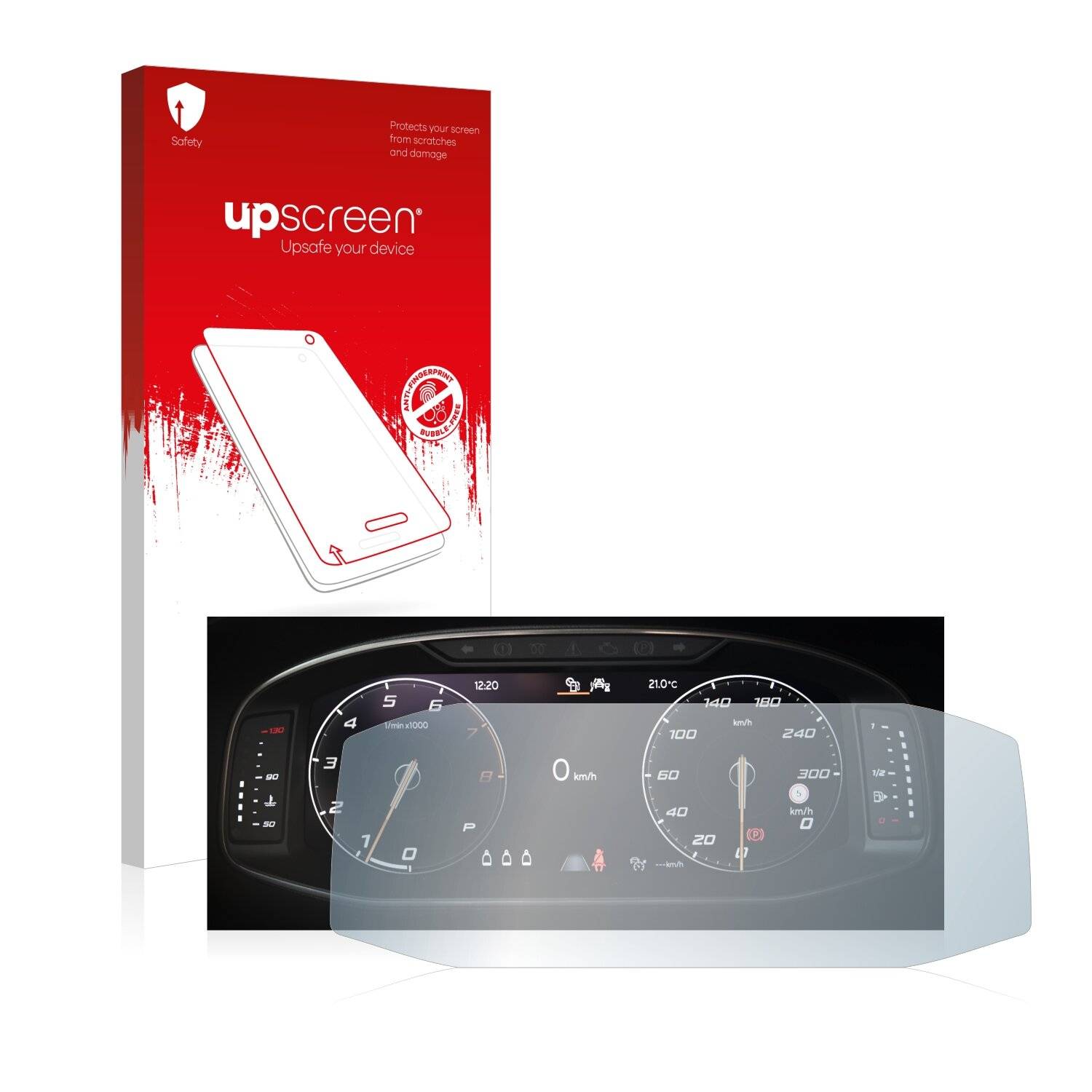 upscreen Scratch Shield Schutzfolie für Seat Ateca Facelift 10.25 Tachoanzeige