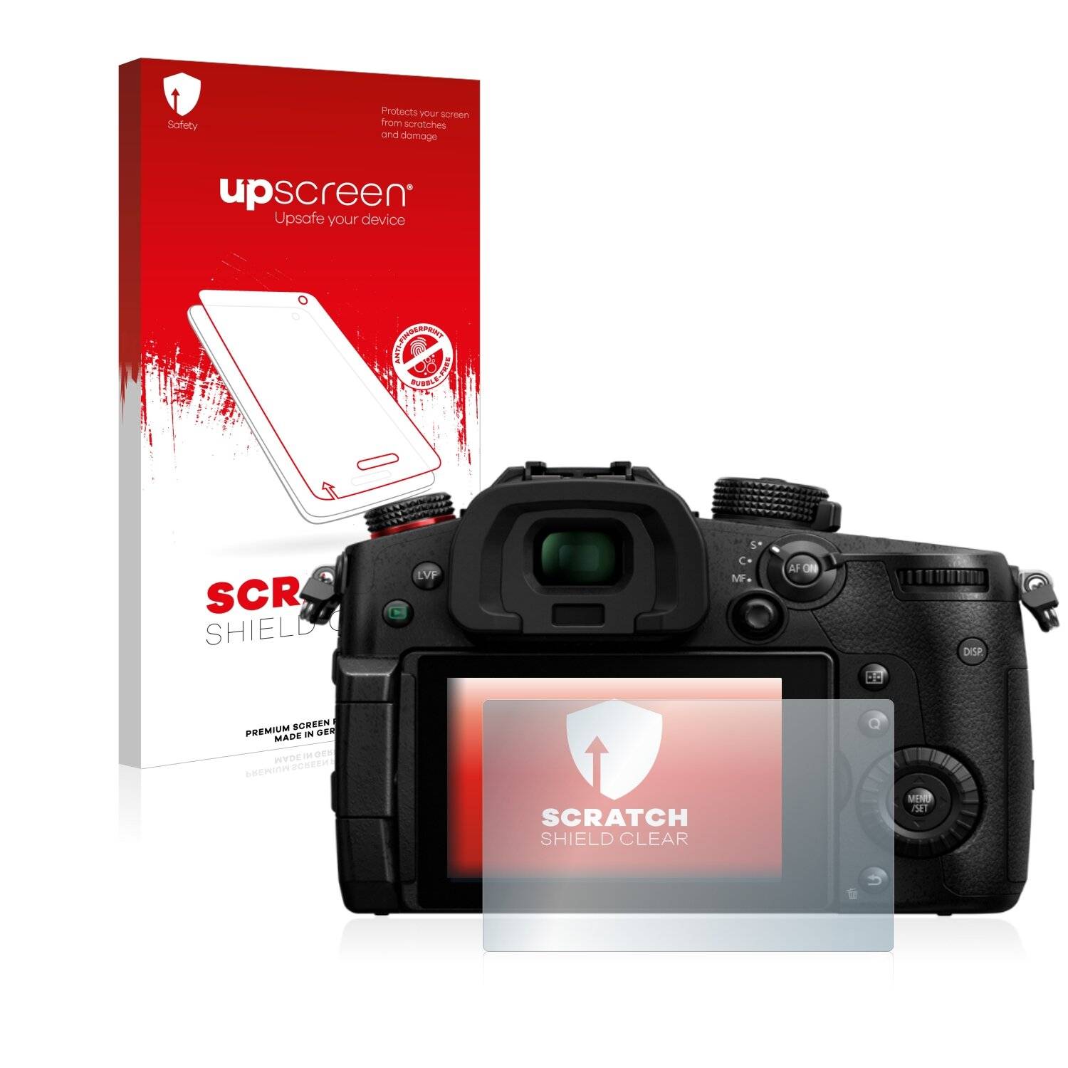 upscreen Schutzfolie für Panasonic Lumix DC-GH5 II Kratzschutz Anti-Fingerprint Klar