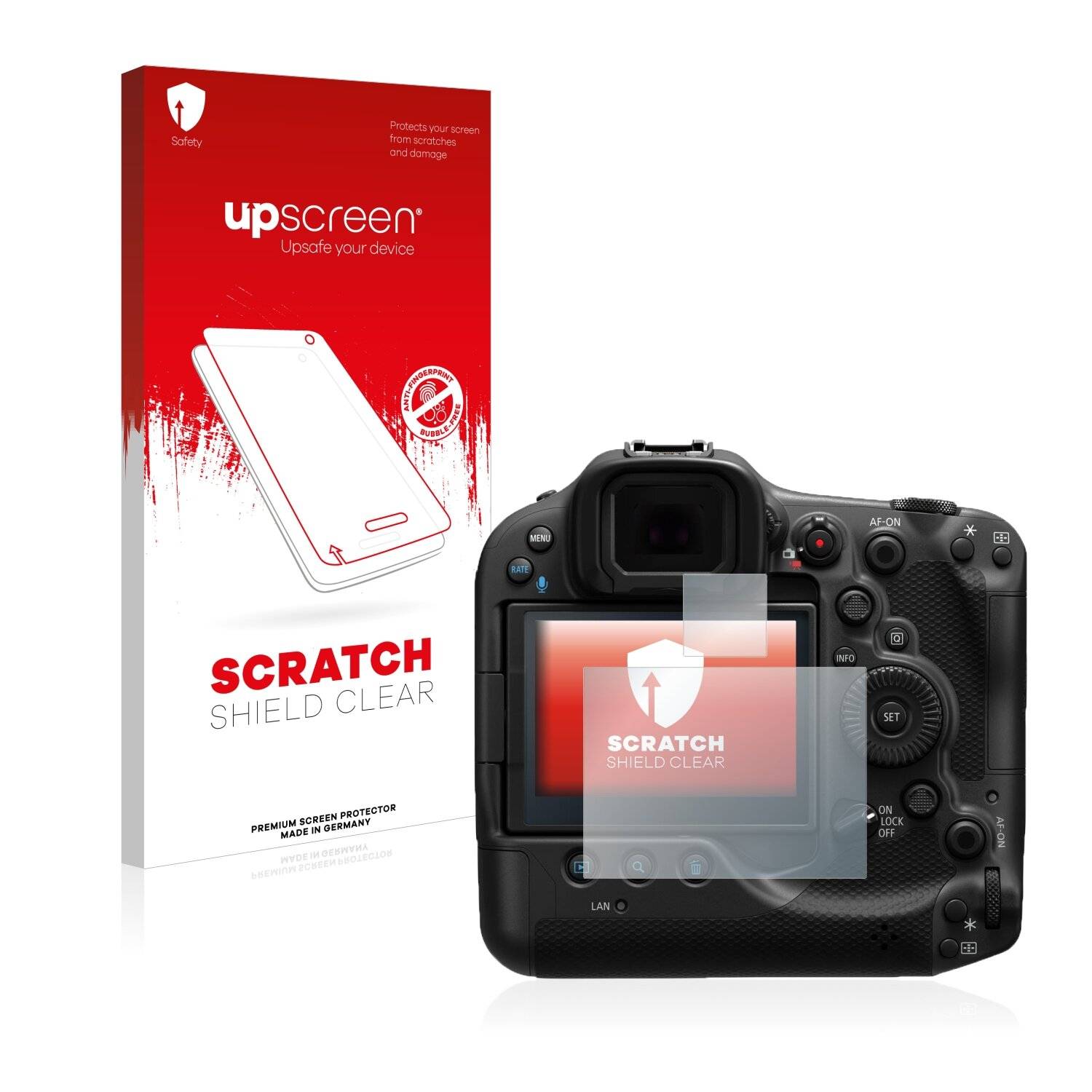 upscreen Schutzfolie für Canon EOS R3 Kratzschutz Anti-Fingerprint Klar