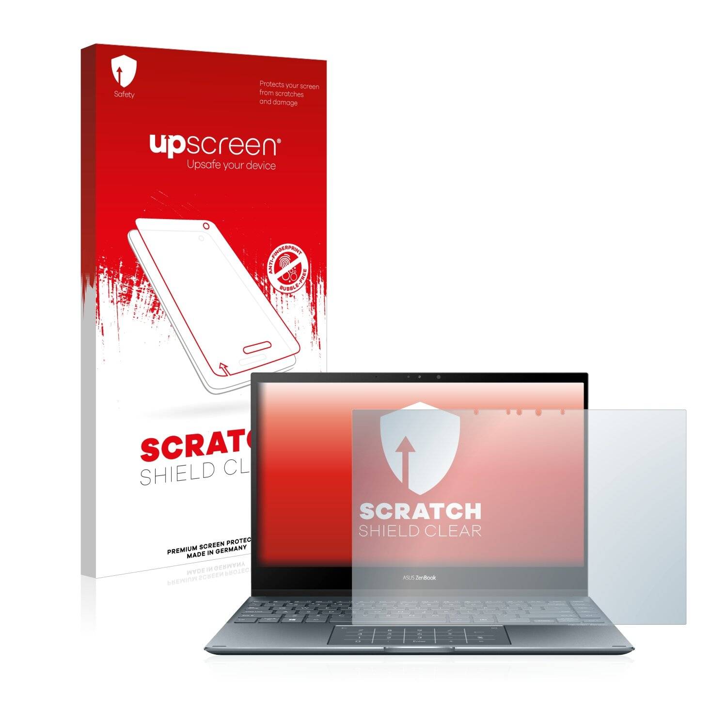 upscreen Scratch Shield Clear Premium Displayschutzfolie für Asus ZenBook Flip 13
