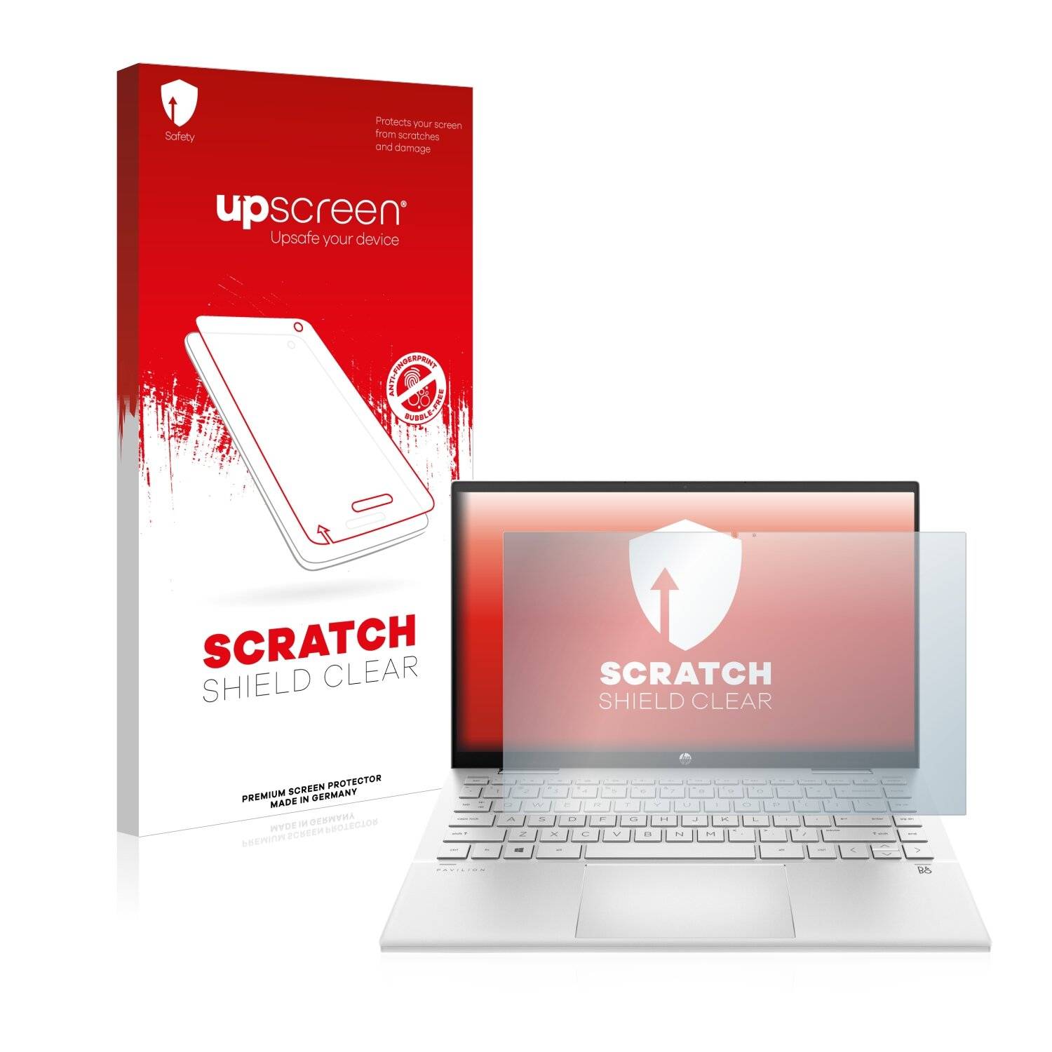 upscreen Scratch Shield Clear Premium Displayschutzfolie für HP Pavilion x360