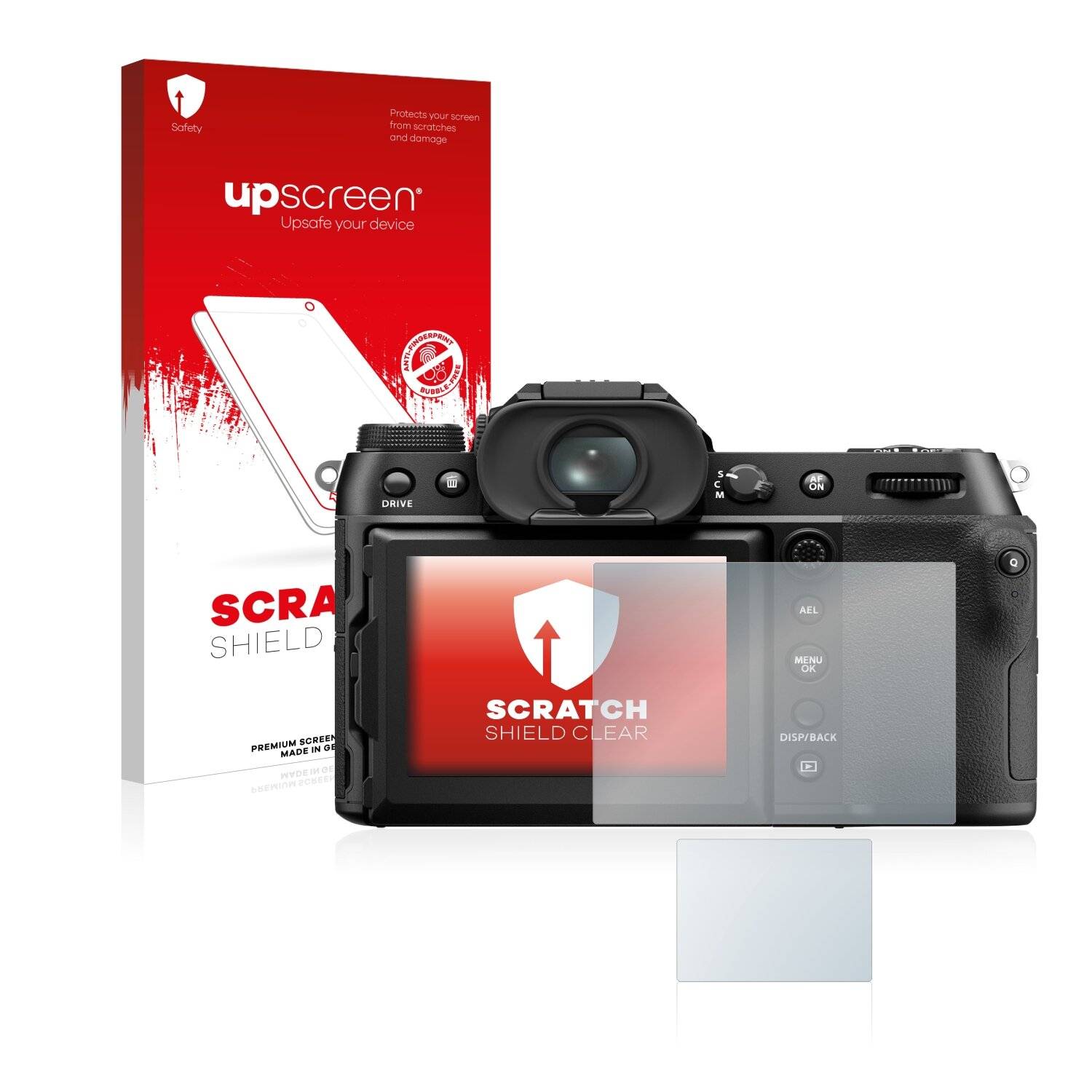 upscreen Schutzfolie für Fujifilm GFX50S II Kratzschutz Anti-Fingerprint Klar