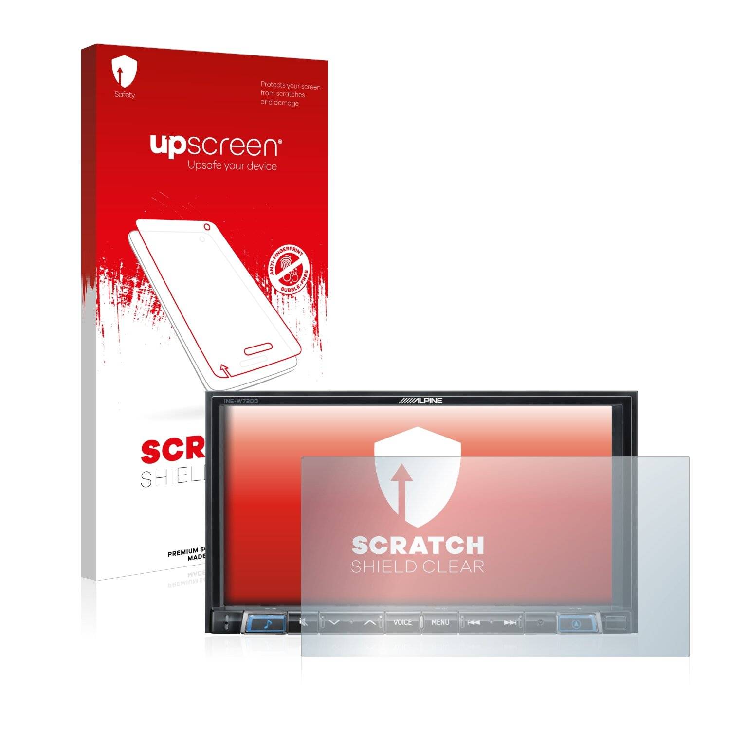 upscreen Scratch Shield Schutzfolie für Alpine INE-W720D