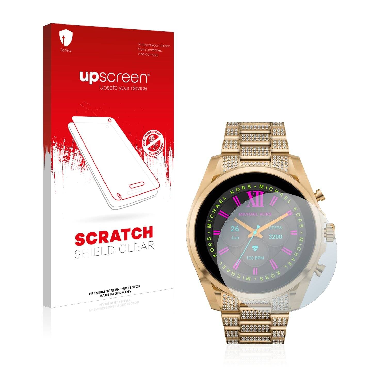 upscreen Scratch Shield Clear Premium Displayschutzfolie für Michael Kors Access Gen 6