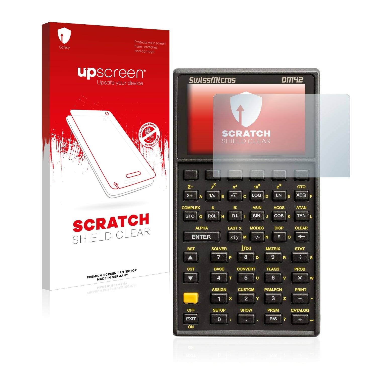 upscreen Schutzfolie für SwissMicros DM42 Kratzschutz Anti-Fingerprint Klar