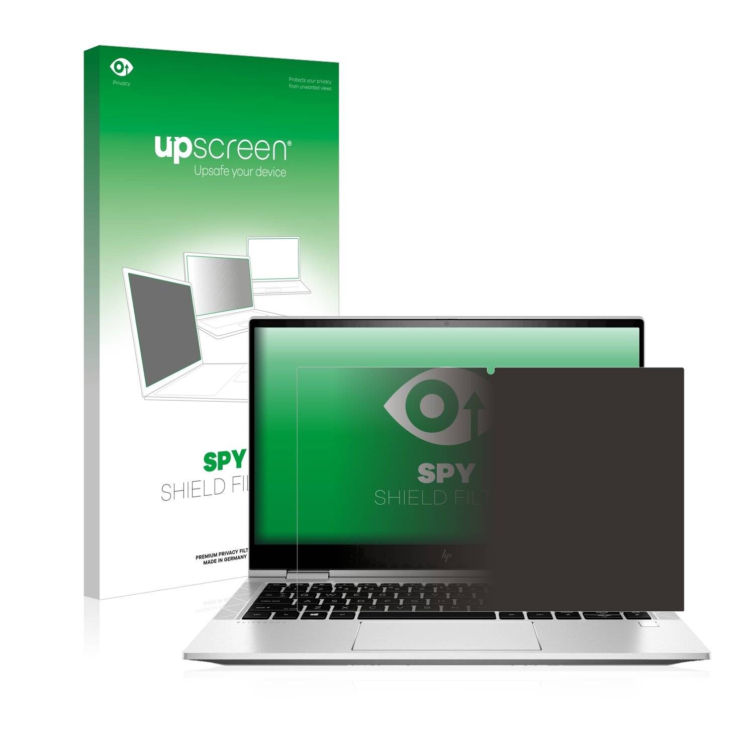 upscreen Blickschutzfilter für HP EliteBook x360 830 G8 Blaulichtfilter Sichtschutz Privacy Anti Spy abnehmbar