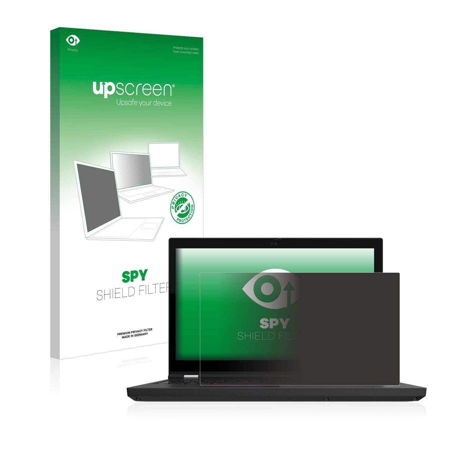 upscreen Blickschutzfilter für Lenovo ThinkPad P15 Gen 2 Blaulichtfilter Sichtschutz Privacy Anti Spy abnehmbar