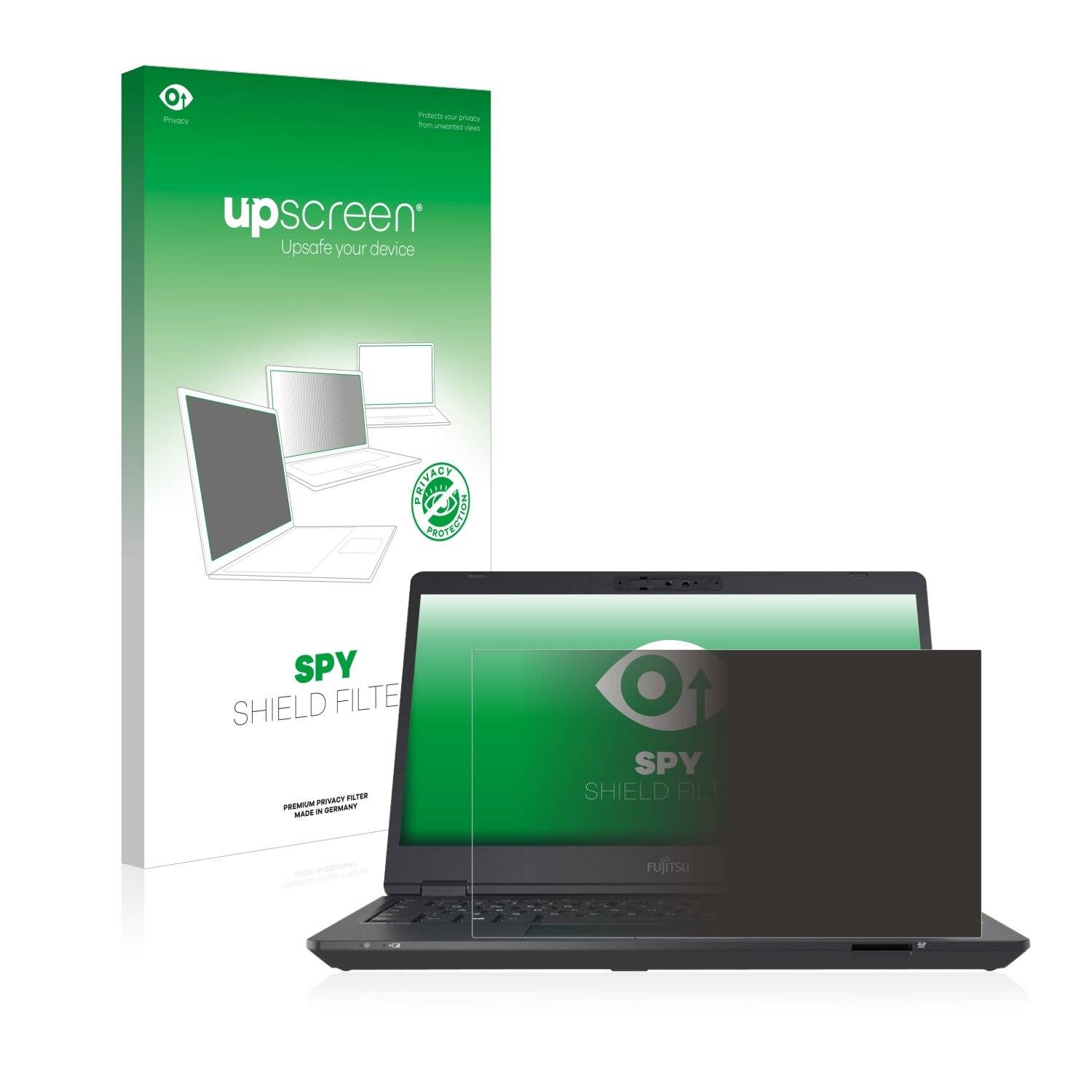 upscreen Blickschutzfilter für Fujitsu Lifebook U7311 Blaulichtfilter Sichtschutz Privacy Anti Spy abnehmbar