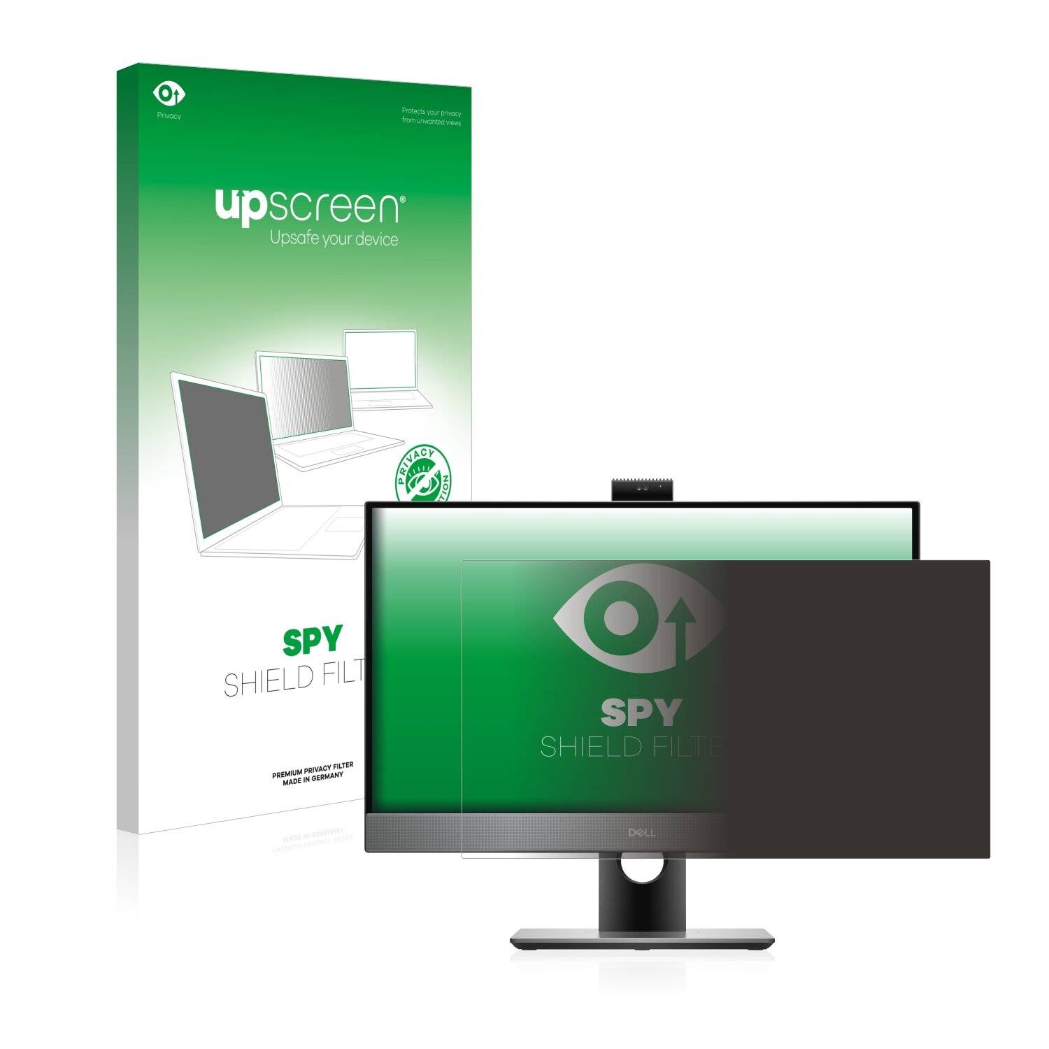 upscreen Blickschutzfilter für Dell OptiPlex 7780 All-in-One Blaulichtfilter Sichtschutz Privacy Anti Spy abnehmbar