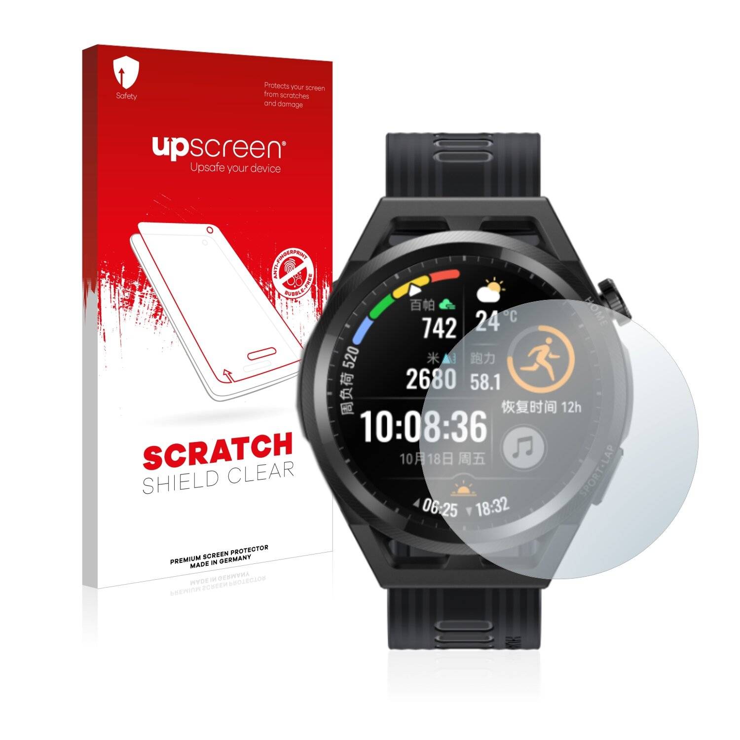upscreen Scratch Shield Clear Premium Displayschutzfolie für Huawei Watch GT