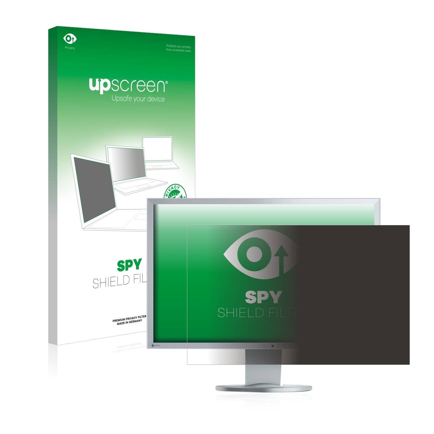 upscreen Blickschutzfilter für Eizo Flexscan EV2436WFS3-GY Blaulichtfilter Sichtschutz Privacy Anti Spy abnehmbar