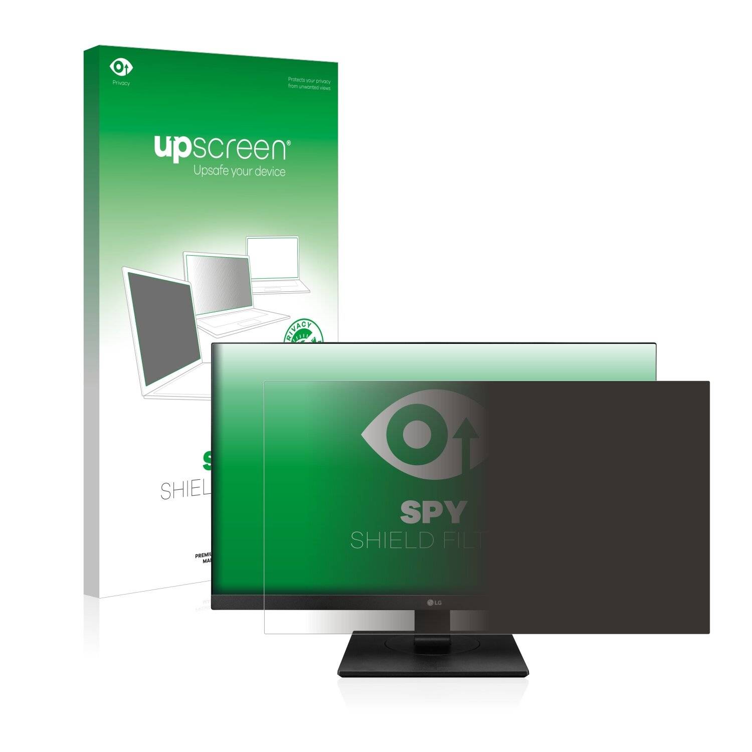 upscreen Blickschutzfilter für LG 27BK750Y-B Blaulichtfilter Sichtschutz Privacy Anti Spy abnehmbar
