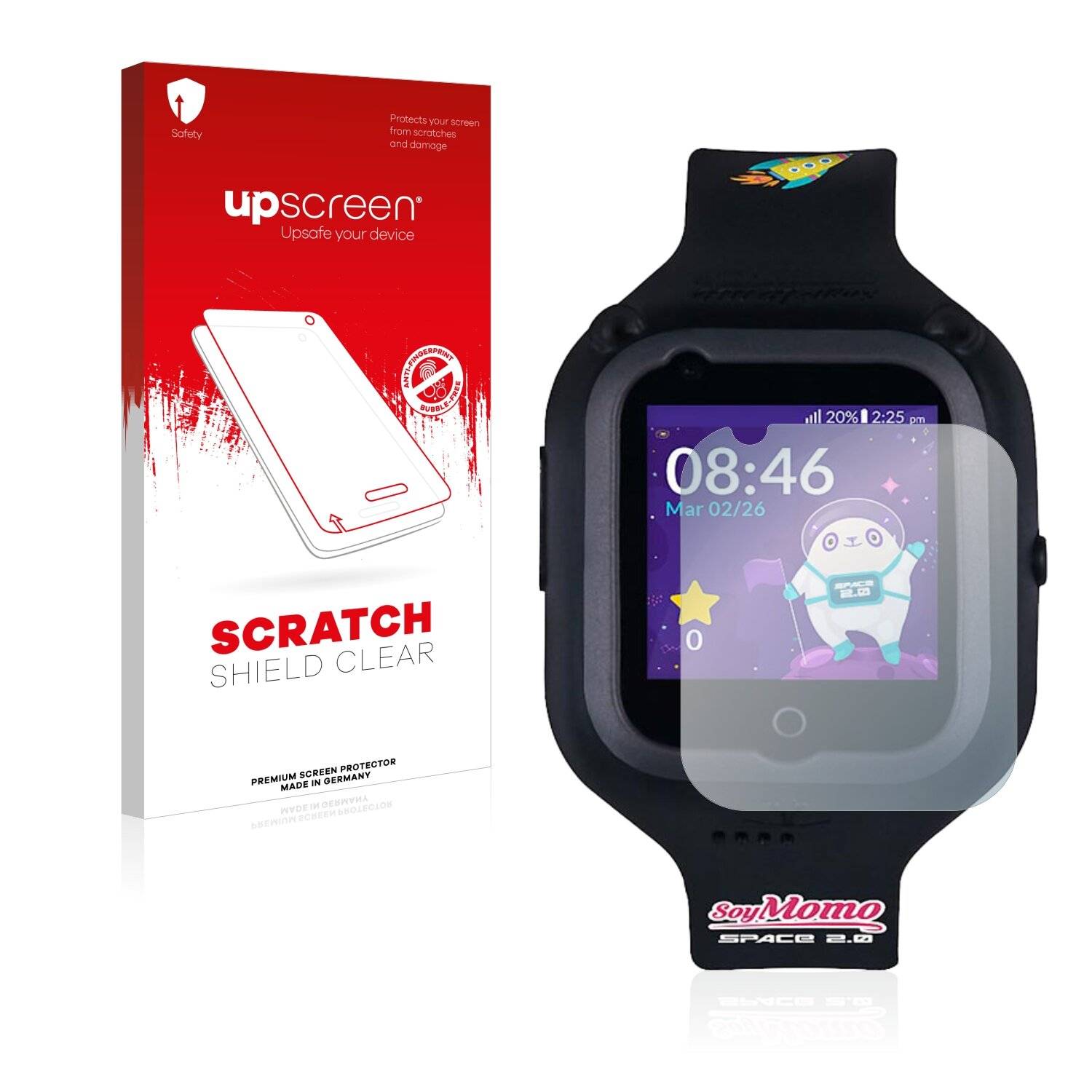 upscreen Scratch Shield Clear Premium Displayschutzfolie für SoyMomo Space