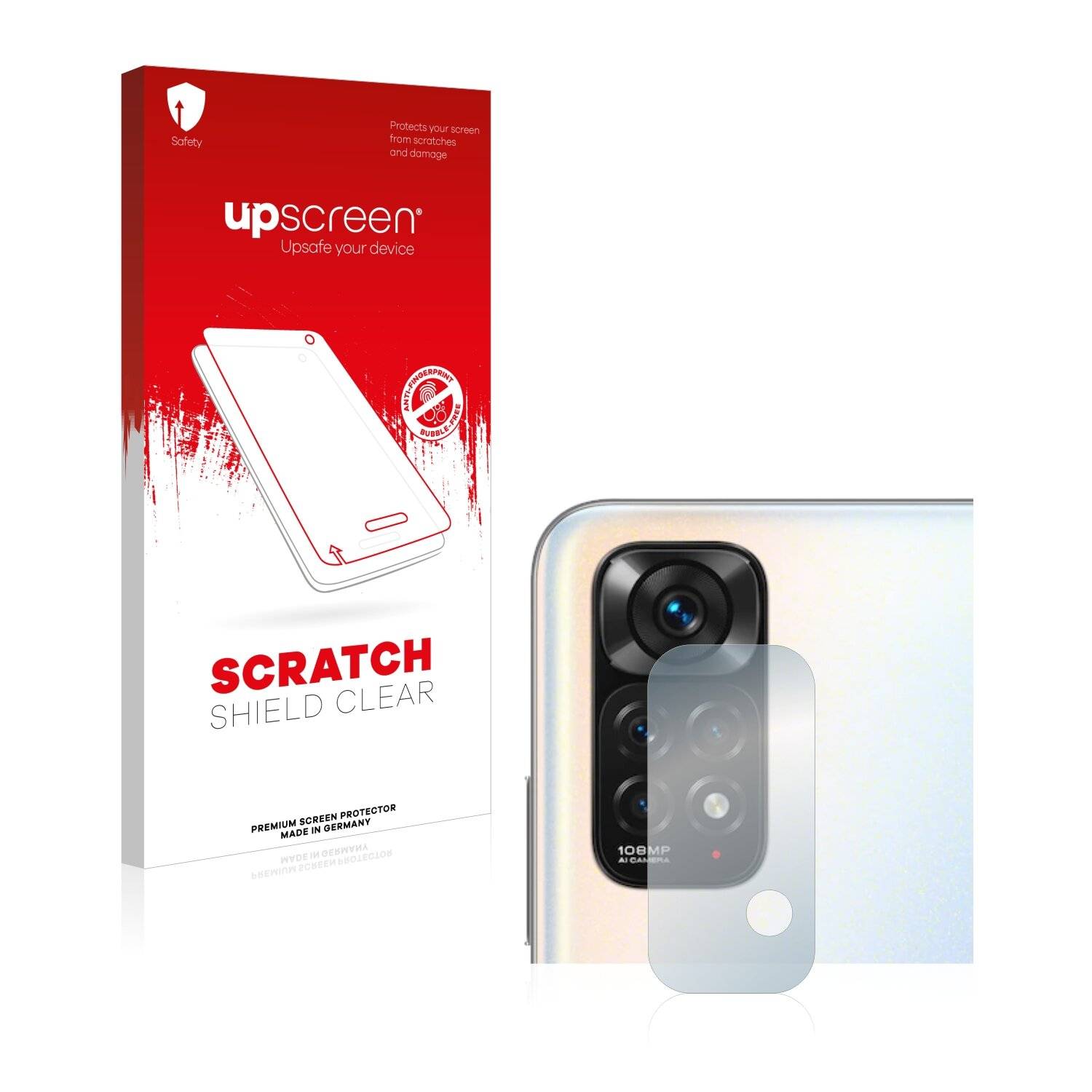 upscreen Schutzfolie für Xiaomi Redmi Note 11S (NUR Kameraschutz) Kratzschutz Anti-Fingerprint Klar