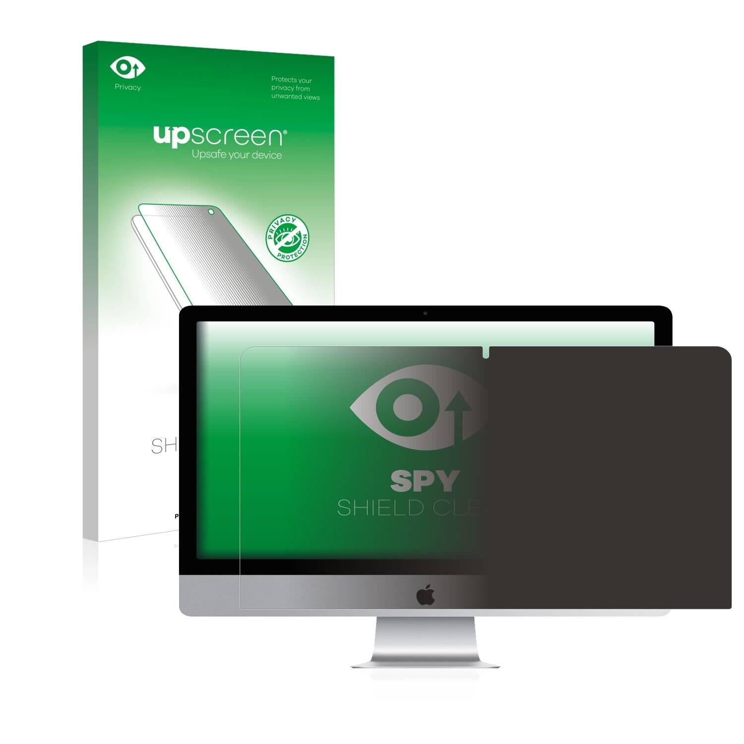 upscreen Spy Shield Clear Premium Blickschutzfolie für Apple iMac 21.5