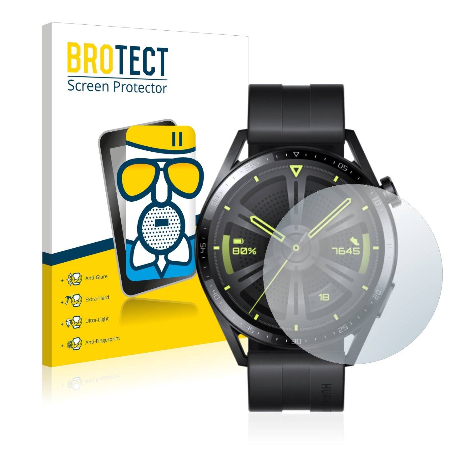 BROTECT AirGlass Matte Schutzglas Folie für Huawei Watch GT 3 (46