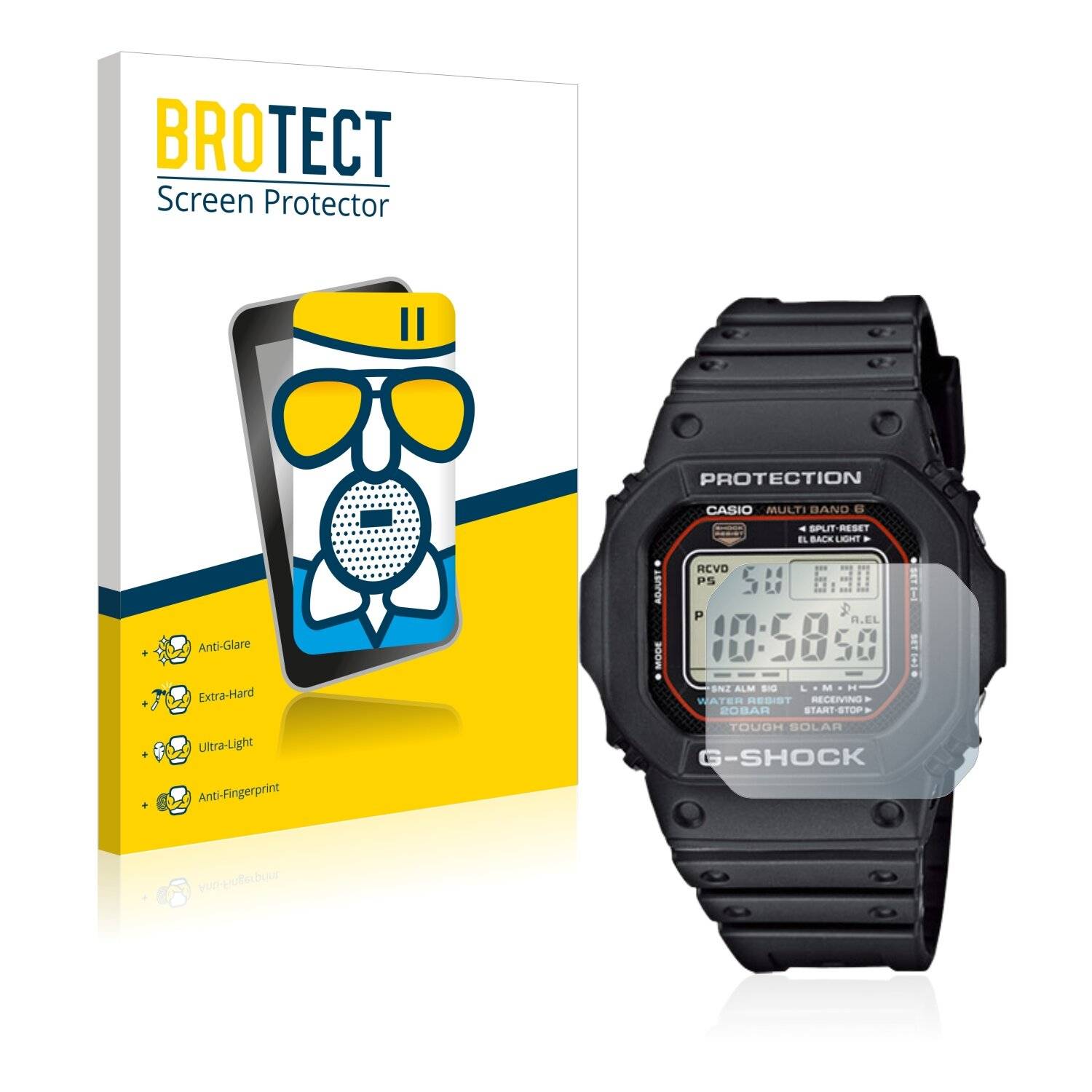 BROTECT AirGlass Matte Schutzglas Folie für Casio G-Shock
