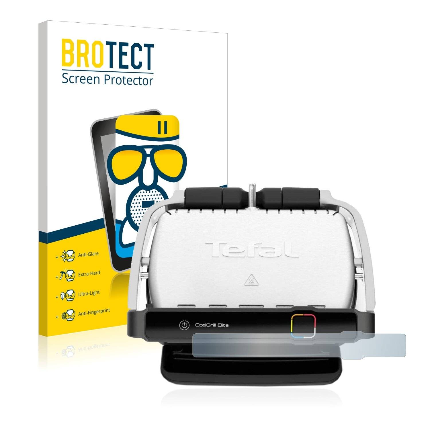 BROTECT AirGlass Flexible Schutz Glas Folie für Tefal OptiGrill Elite Matt Entspiegelt