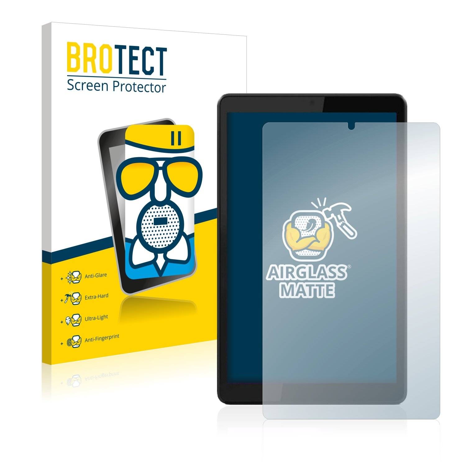 BROTECT AirGlass Matte Schutzglas Folie für Lenovo Tab M8 (3.