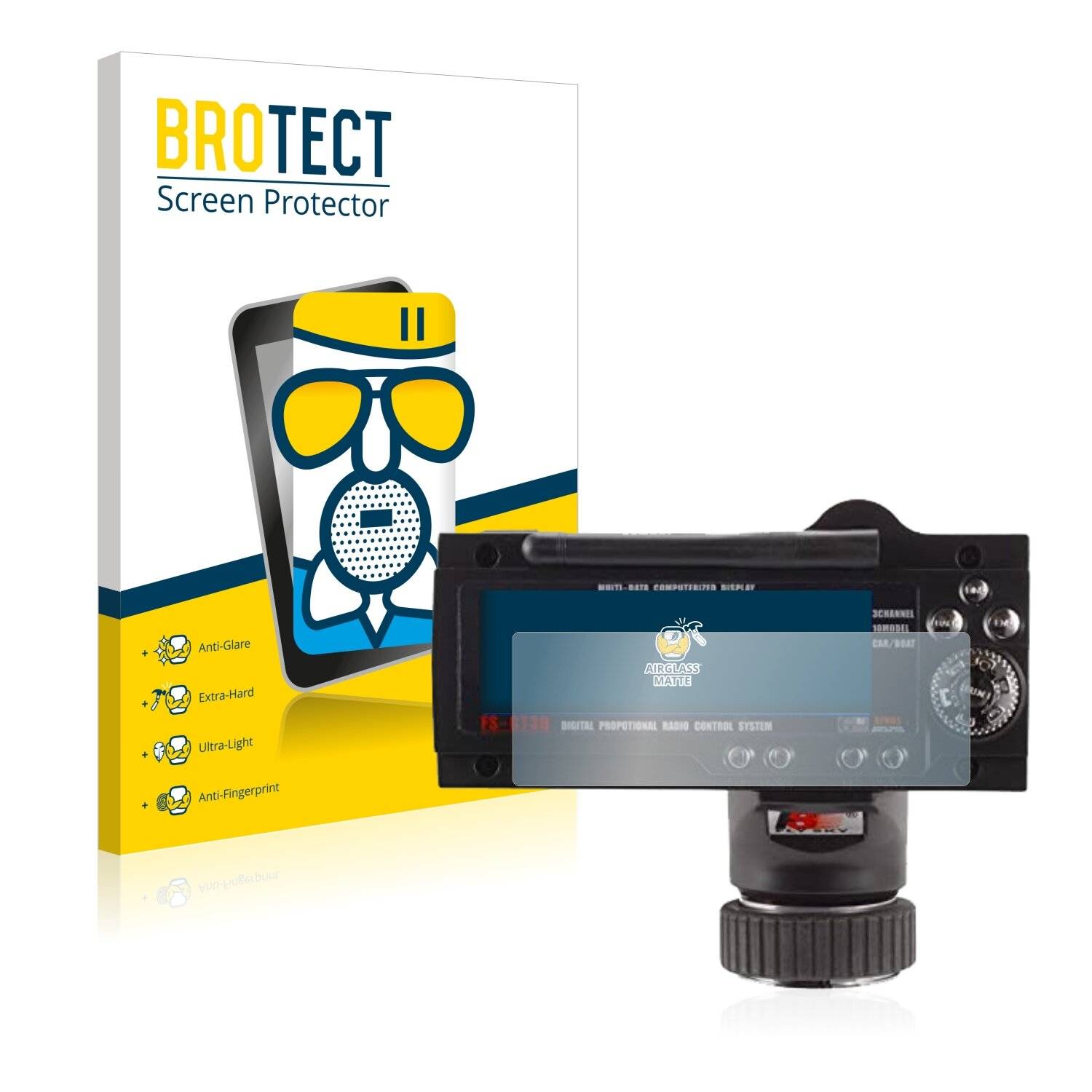 BROTECT AirGlass Matt Glas Schutz Folie für FlySky FS-GT3B