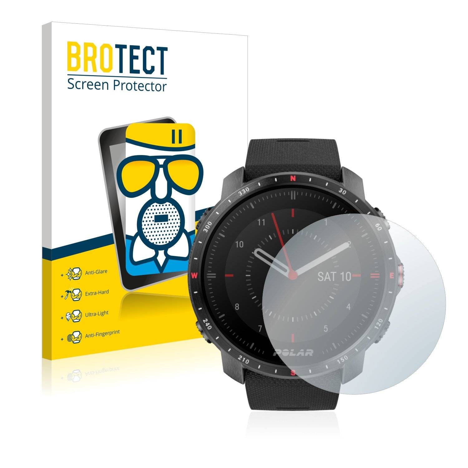 BROTECT AirGlass Matt Glas Panzer Folie für Polar Grit X Pro