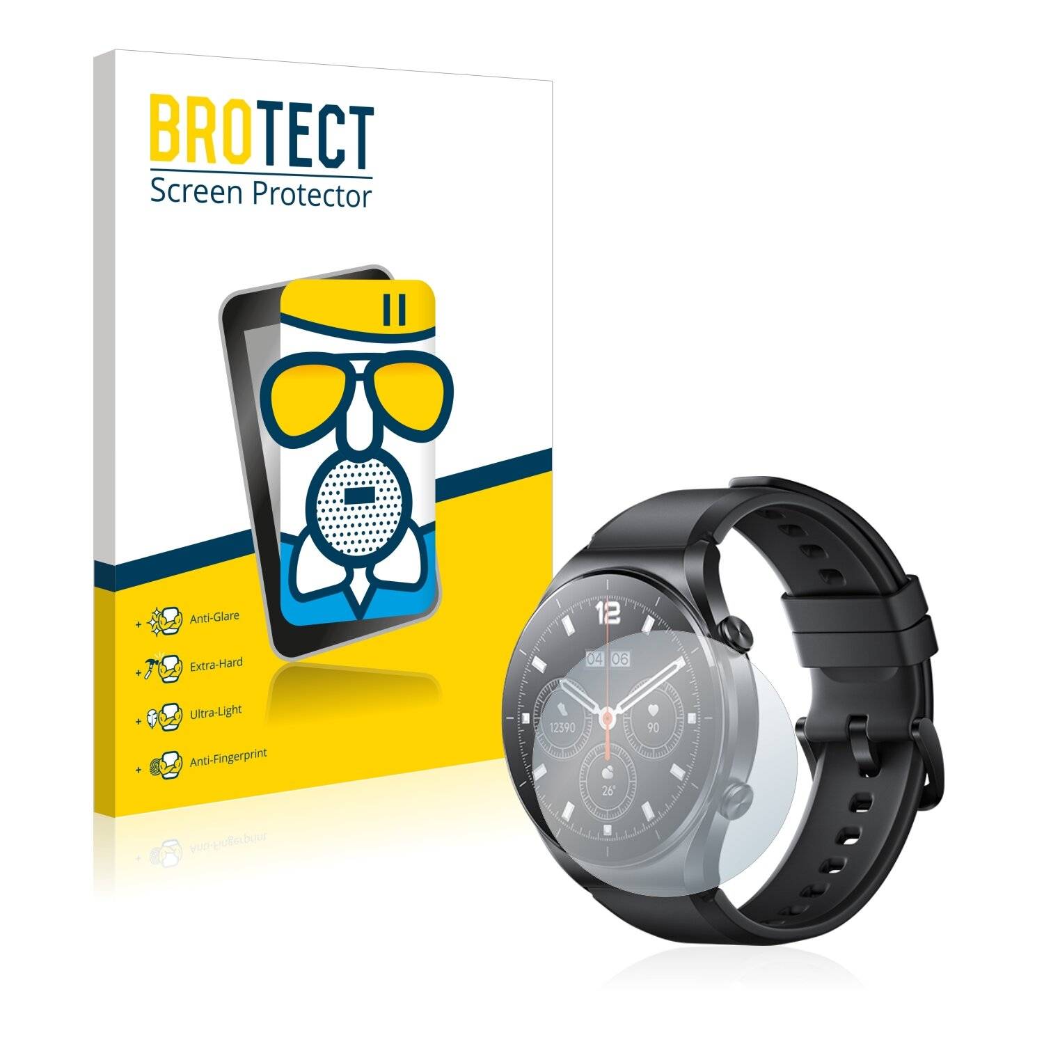 BROTECT AirGlass Matte Schutzglas Folie für Xiaomi Watch