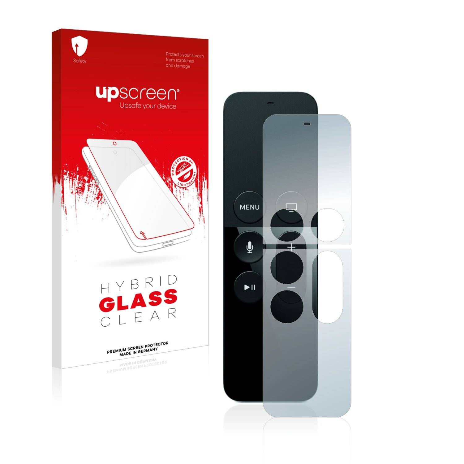 upscreen Hybrid Glas Panzer-Folie für Apple Remote Control Apple TV 4