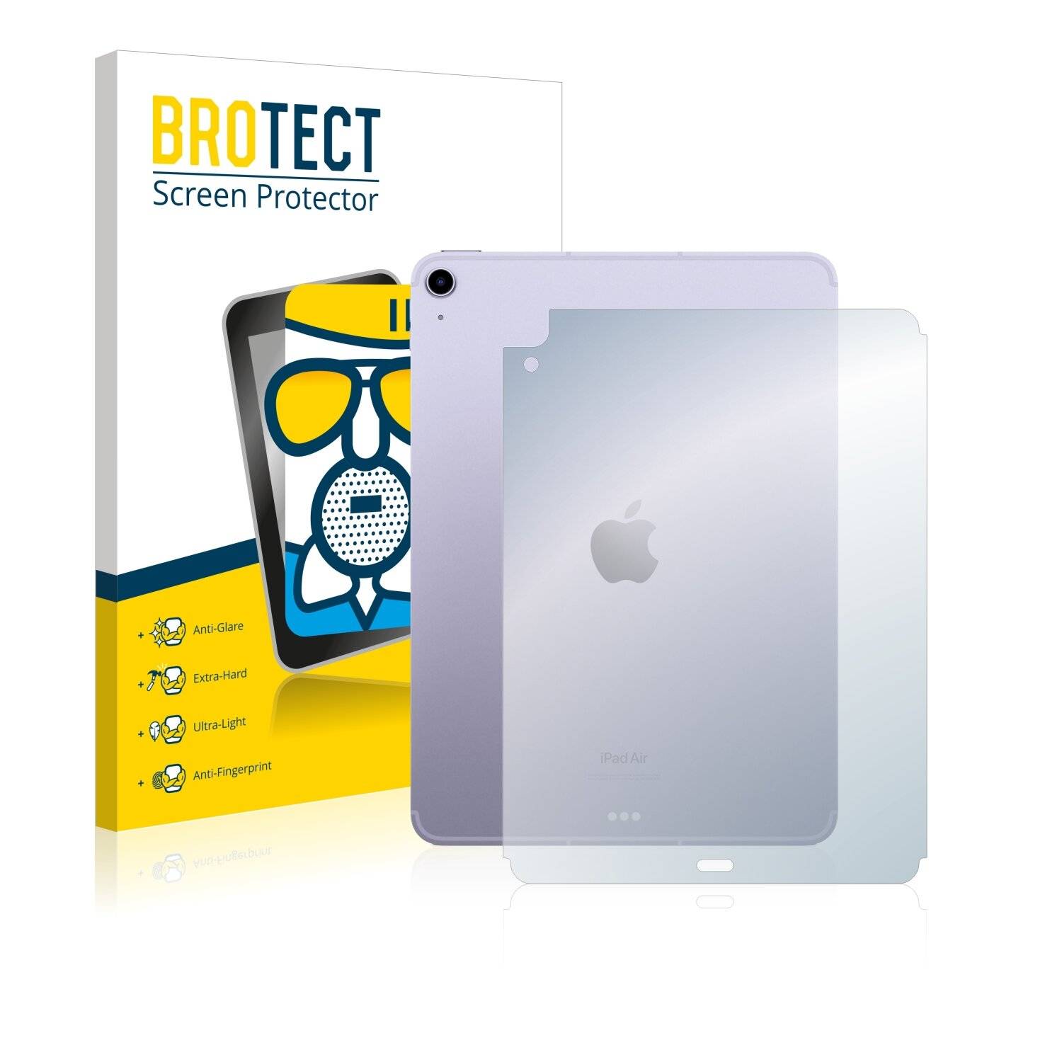 BROTECT AirGlass Matt Glas Schutz Folie für Apple iPad Air 5 WiFi 2022 (Rückseite, 5. Gen.)