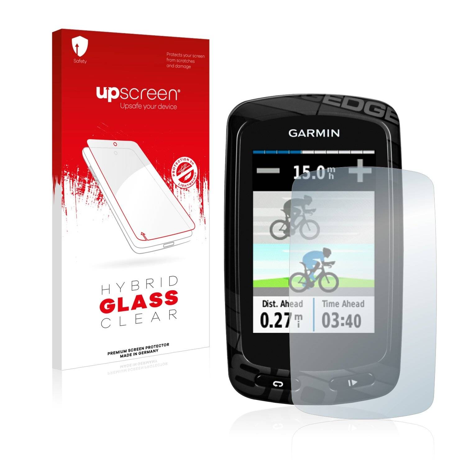 upscreen Flexible Schutz Glas Folie für Garmin Edge 810 Schutzglas 9H Hybridglas Klar
