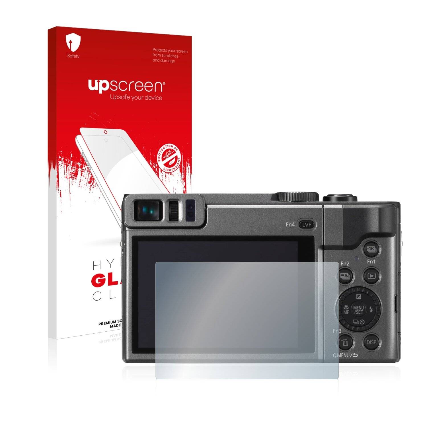 upscreen Hybrid Glass Clear Premium Schutzglas Folie für Panasonic Lumix