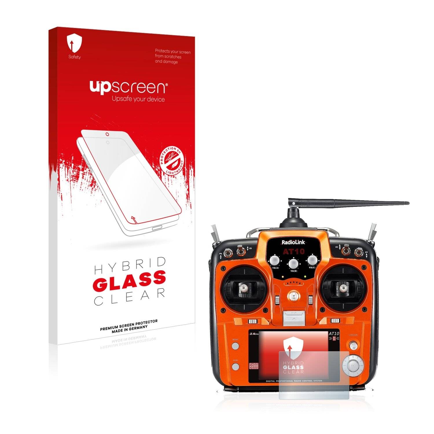 upscreen Hybrid Glass Clear Premium Schutzglas Folie für RadioLink