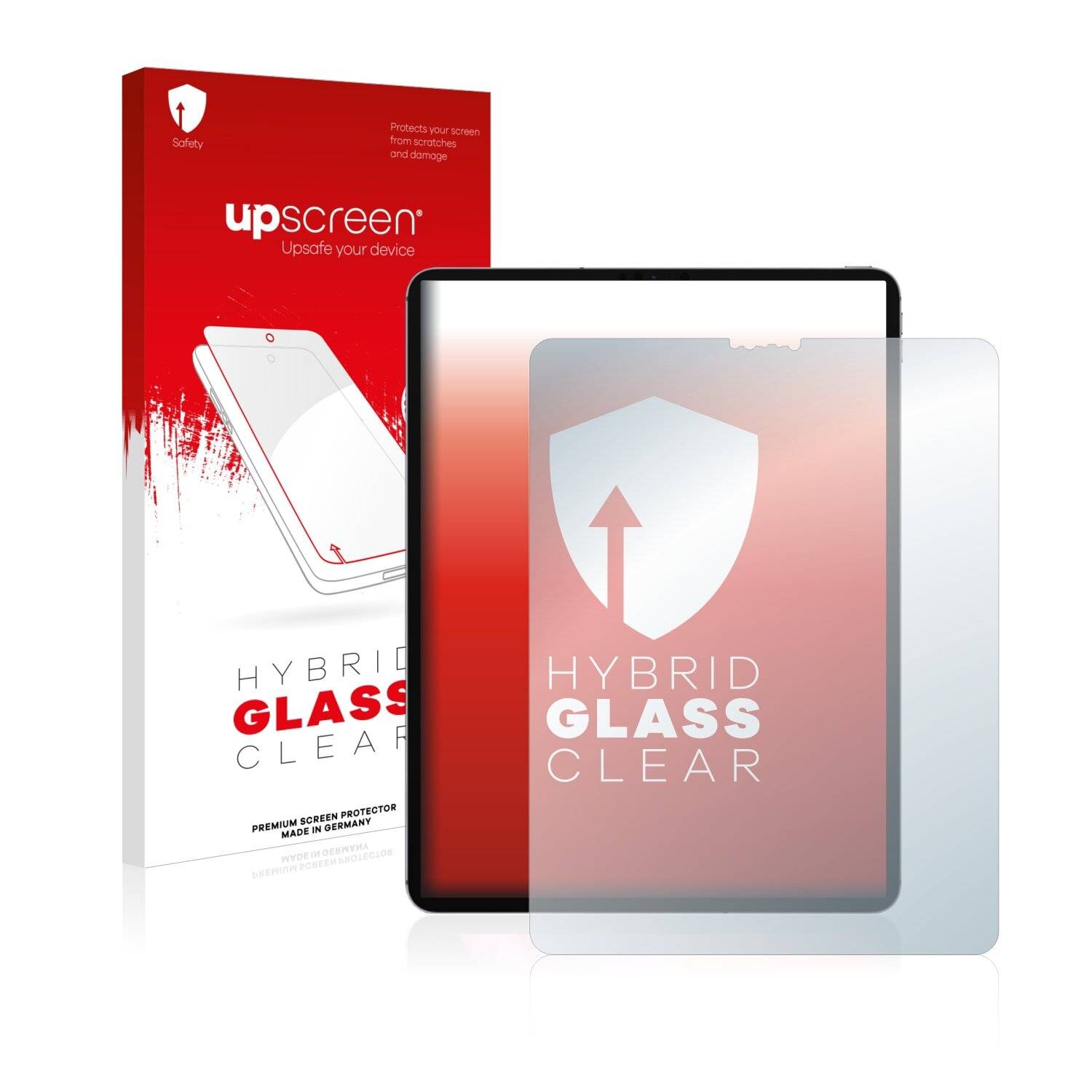 upscreen Flexible Schutz Glas Folie für Apple iPad Pro 12.9" WiFi 2021 (5. Gen.) Schutzglas 9H Hybridglas Klar