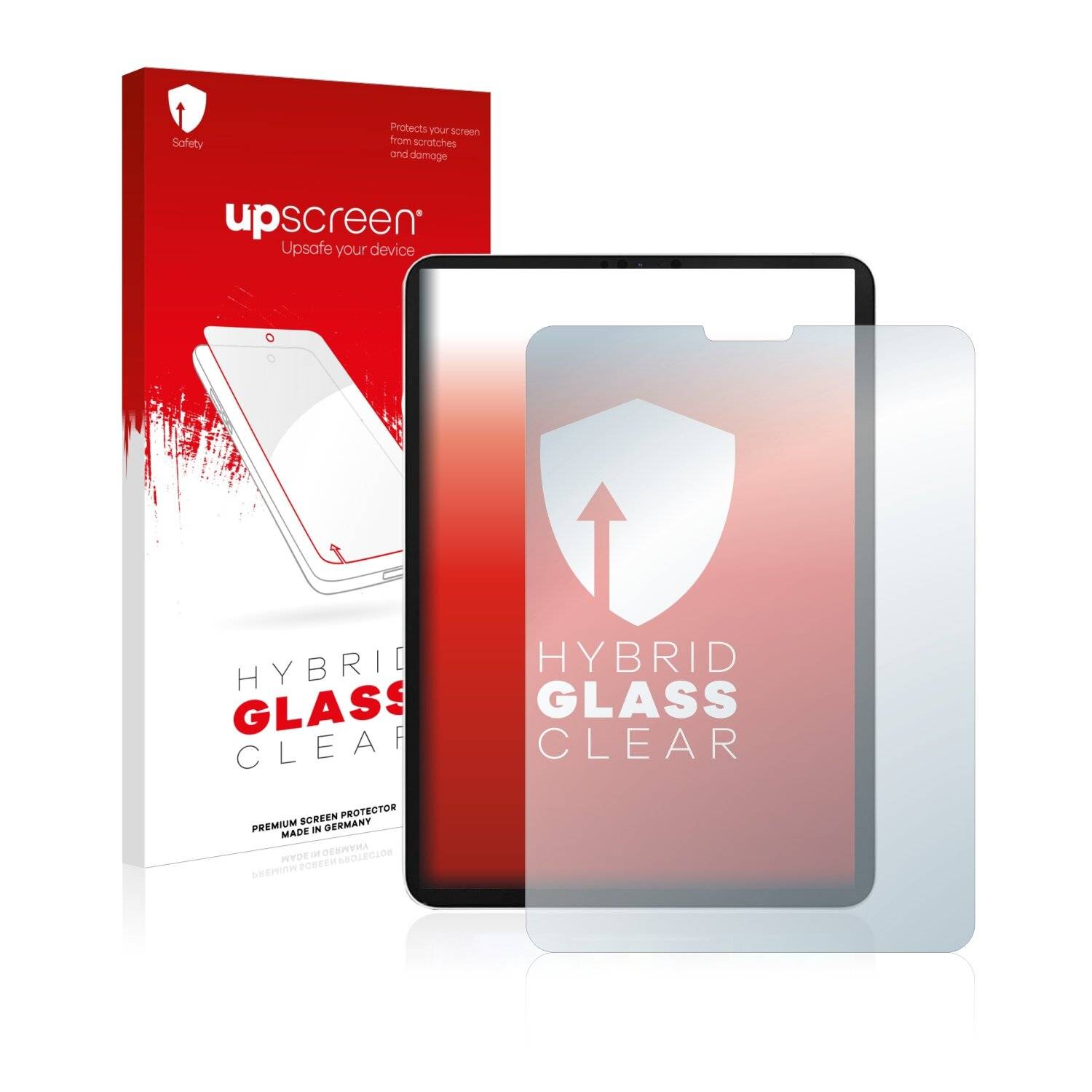 upscreen Hybrid Glass Clear Premium Schutzglas Folie für Apple iPad Pro WiFi Cellular 11 2021