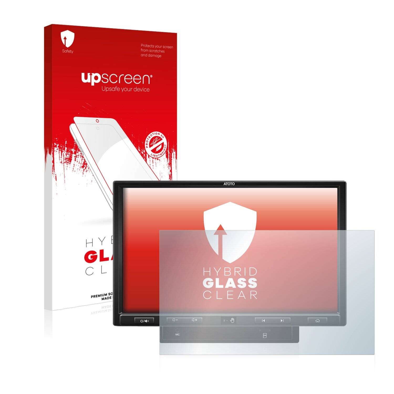 upscreen Flexible Schutz Glas Folie für Atoto S8 Ultra Plus (Gen 2) Schutzglas 9H Hybridglas Klar